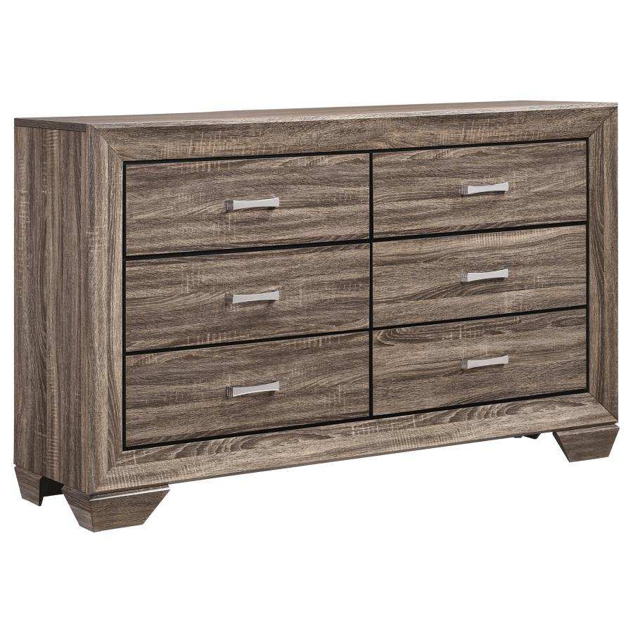 Kauffman - 6-Drawer Dresser - Best Buy Furniture