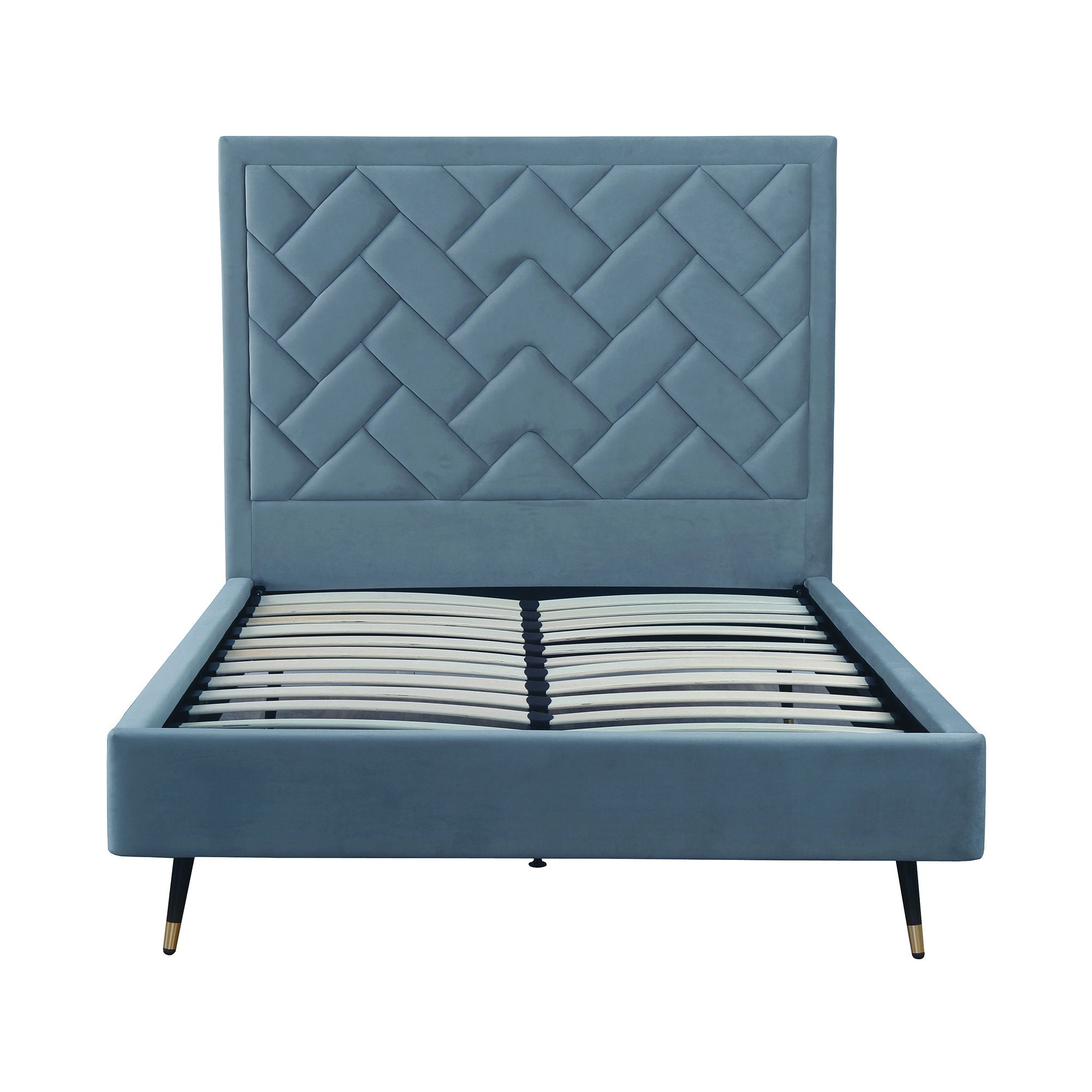 Crosby - Bed With Upholstered Headboard And Slats