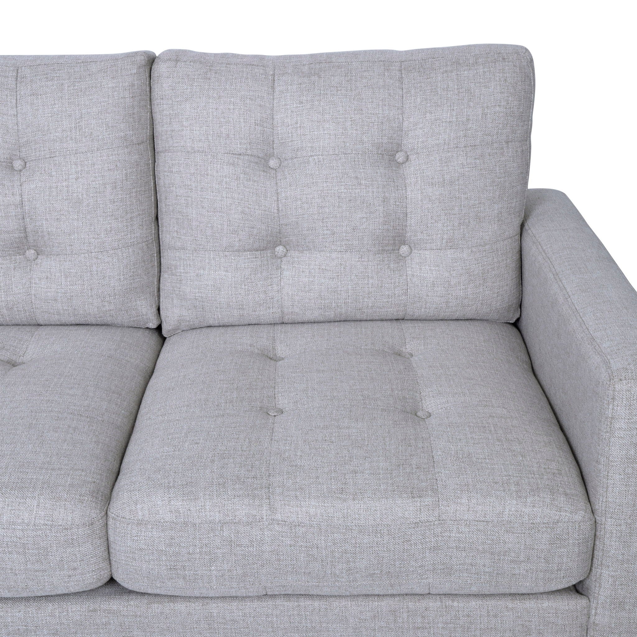 Jenny - Contemporary Tufted Fabric 3 Seater Sofa - Best Buy Furniture