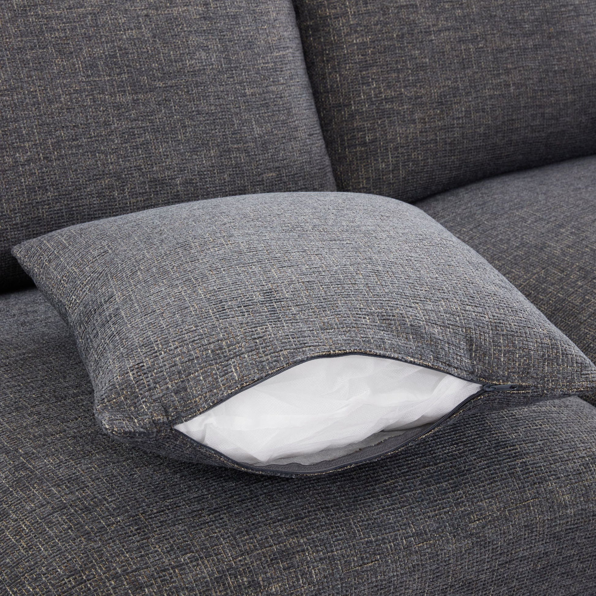 Sectional Sofa Modular Sofa U - Shaped Sofa Couch Sofa Bed L - Shaped Sofa With A Movable Ottoman And Two USB Ports For Living Room - Best Buy Furniture