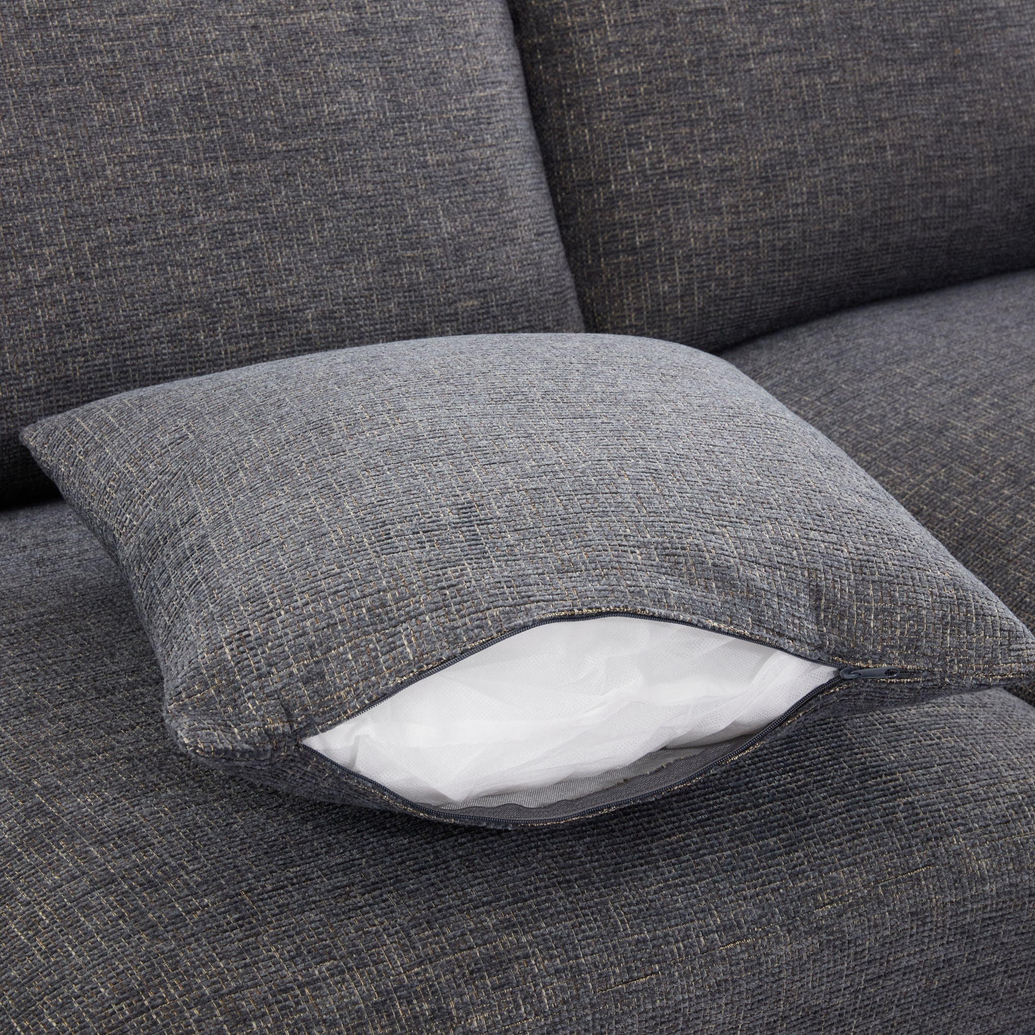 Sectional Sofa Modular Sofa U - Shaped Sofa Couch Sofa Bed L - Shaped Sofa With A Movable Ottoman And Two USB Ports For Living Room - Best Buy Furniture