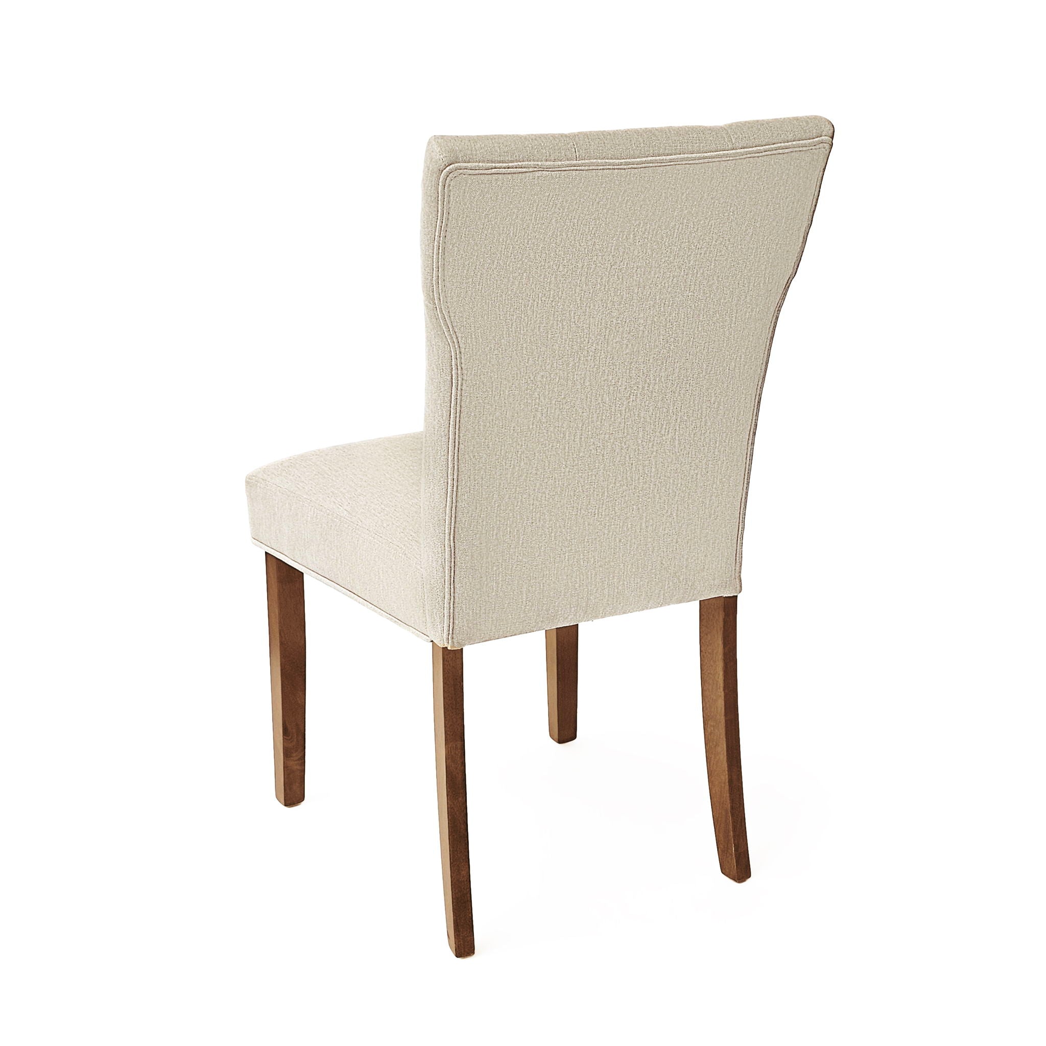 Modern Indoor Wood Dining Set With Chairs And Table, Rubber Wood, 6 Piece - Cream / Walnut - Best Buy Furniture