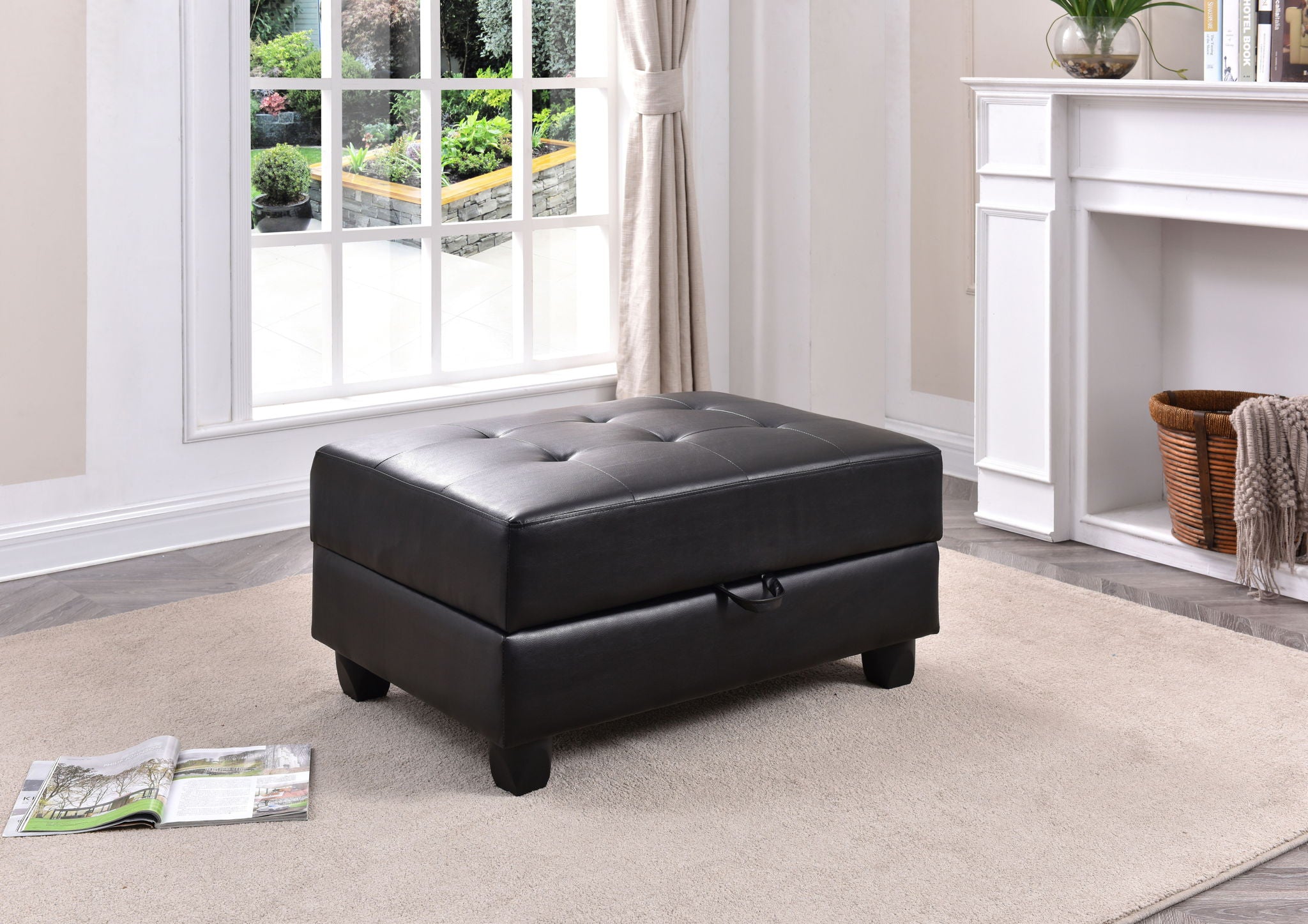 Stylish Storage Contemporary Ottoman - Best Buy Furniture