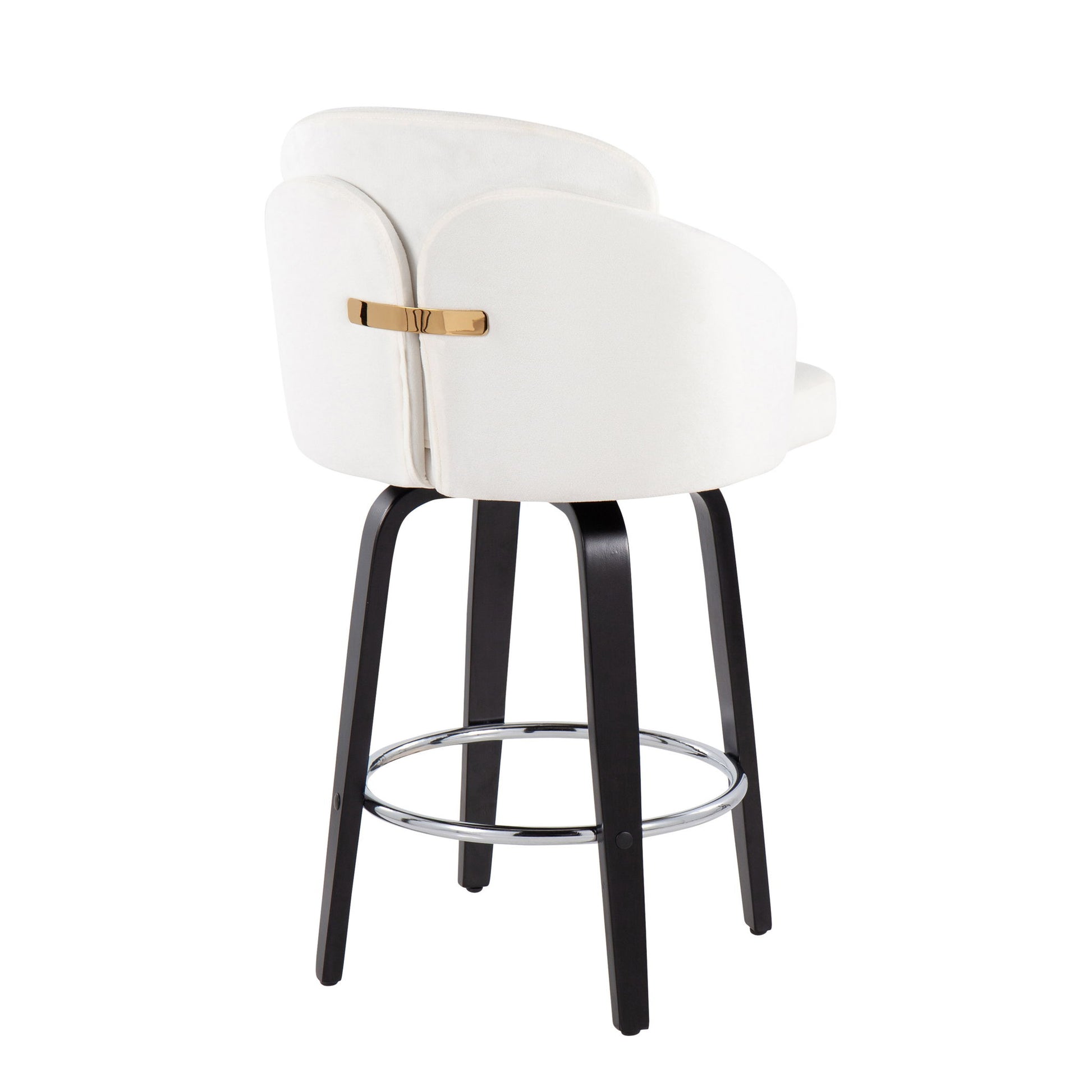 Dahlia - Contemporary Counter Stool Round Footrest (Set of 2) - Best Buy Furniture