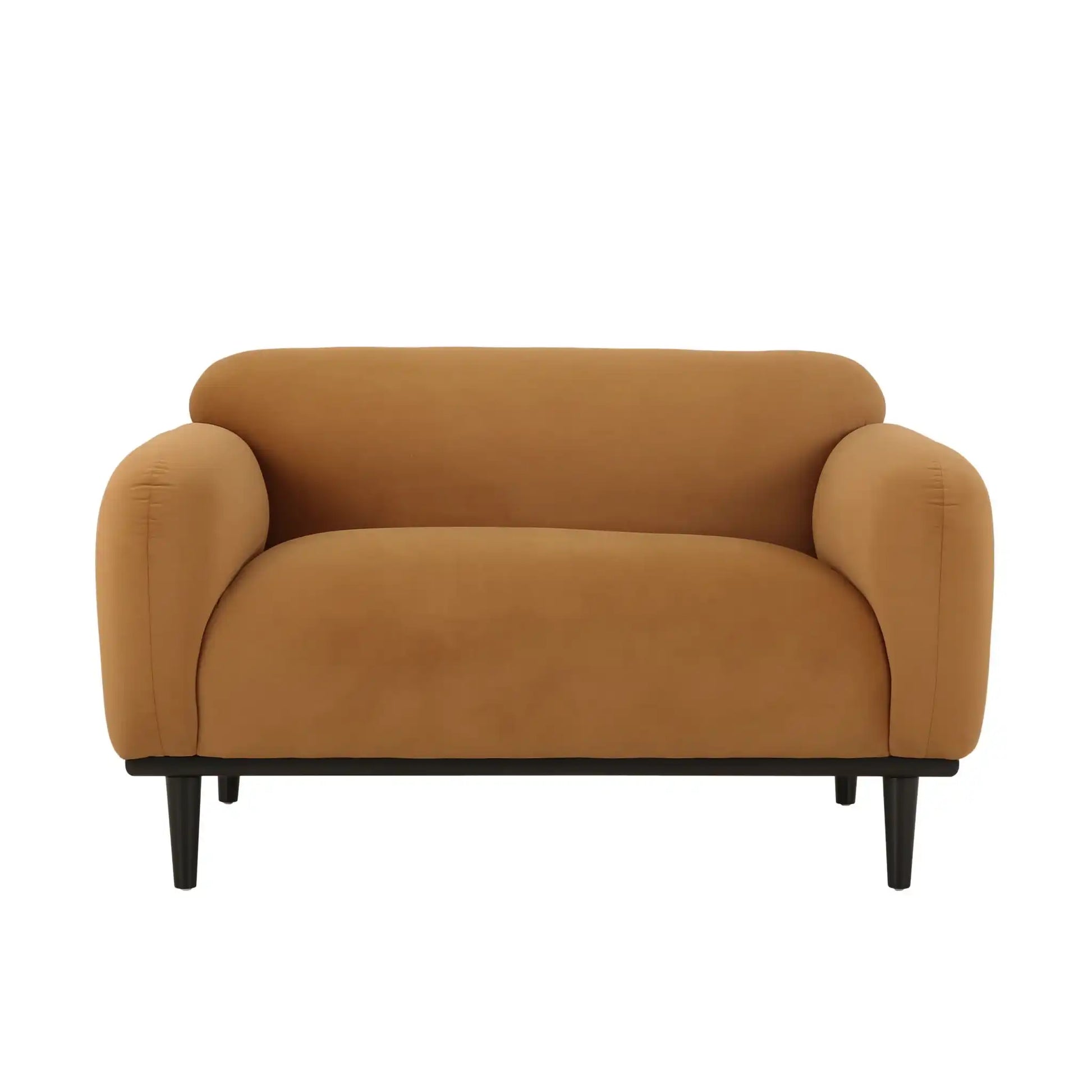Sway - Upholstered Loveseat With Wood Legs And Round Arms - Best Buy Furniture