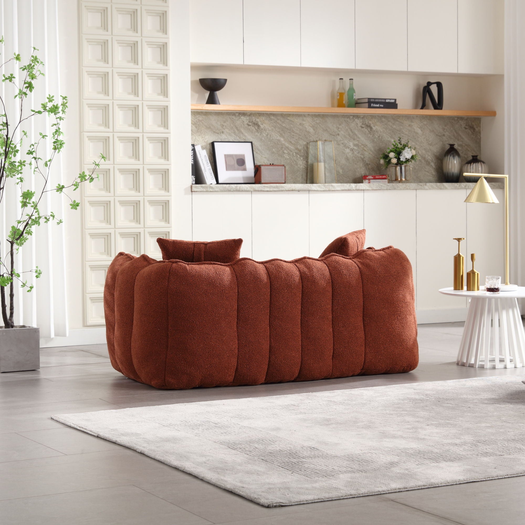 Cozy Beanbag Chair With High Resilience Foam Core For 2 - Best Buy Furniture