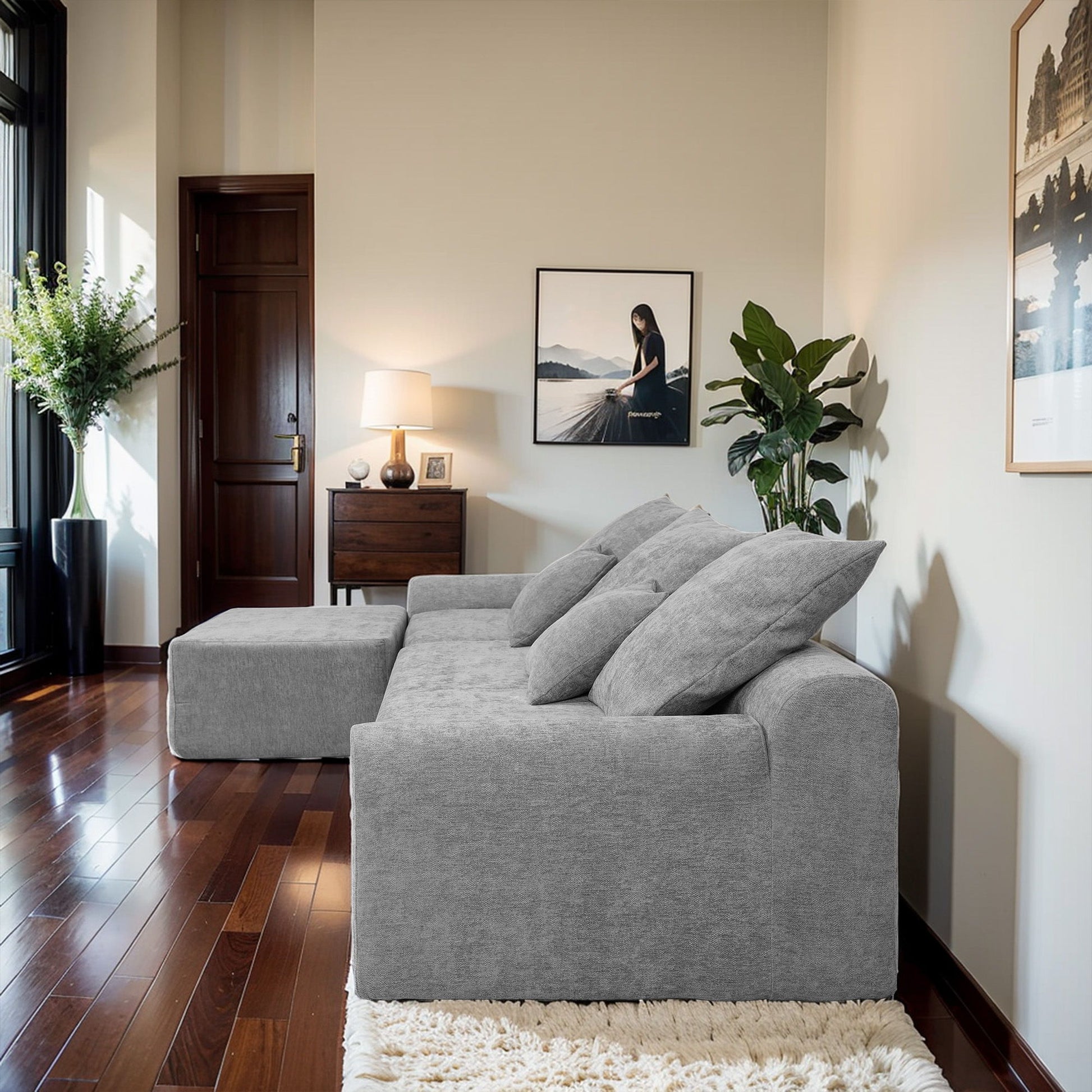 Modern L Shaped Sectional Sofa With Adjustable Configurations - Best Buy Furniture