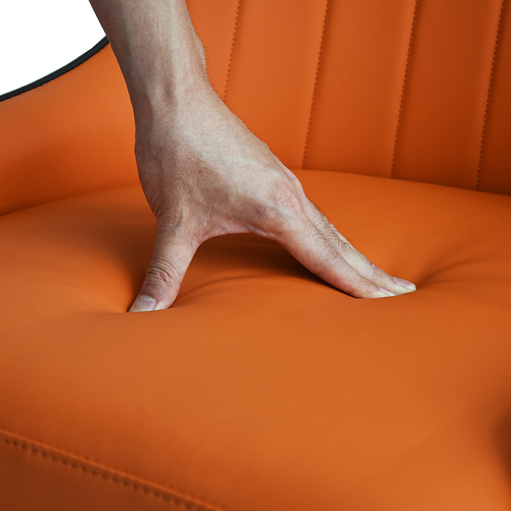 Modern PU Sponge-Filled Dining Chair, Solid Wood Metal Legs, Suitable For Restaurants, Living Rooms And Rooms (Set of 2) - Best Buy Furniture