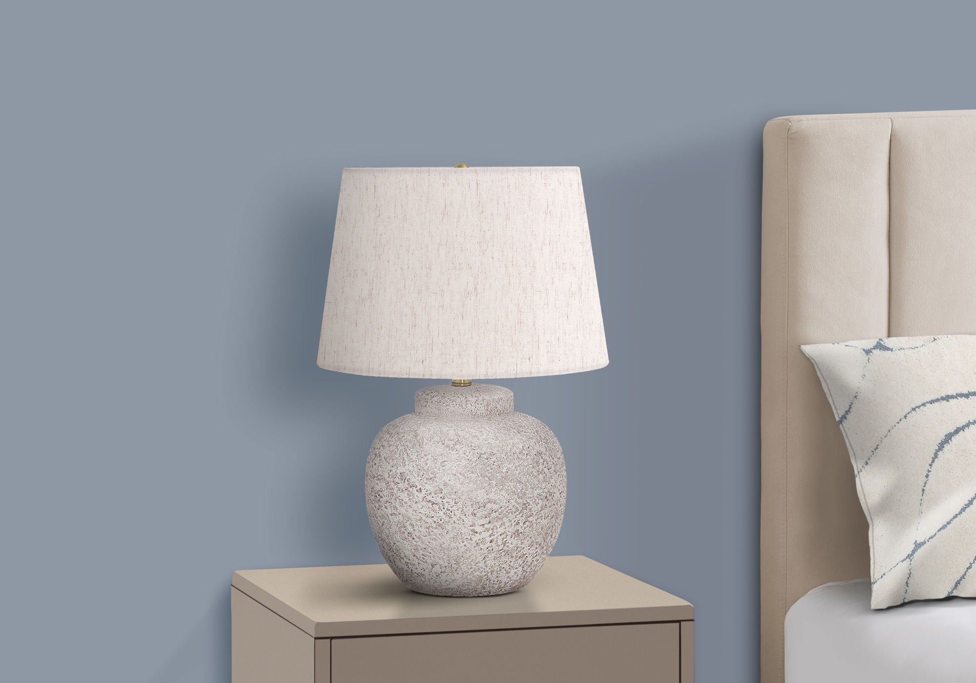 Lighting, Table Lamp, Concrete, Modern - Cream - Best Buy Furniture