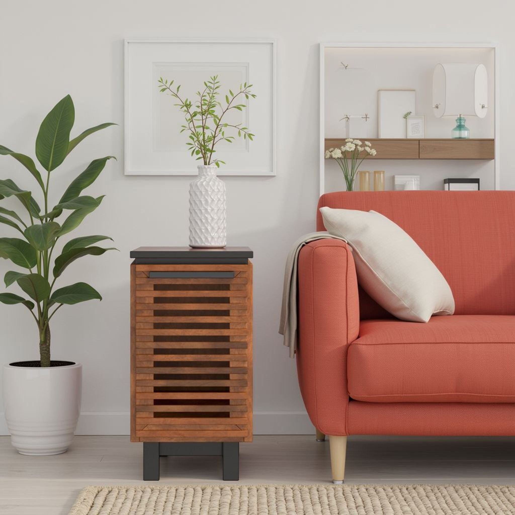 Graceland - Chairside Table, Fully Assembled - Black, Bourbon - Best Buy Furniture