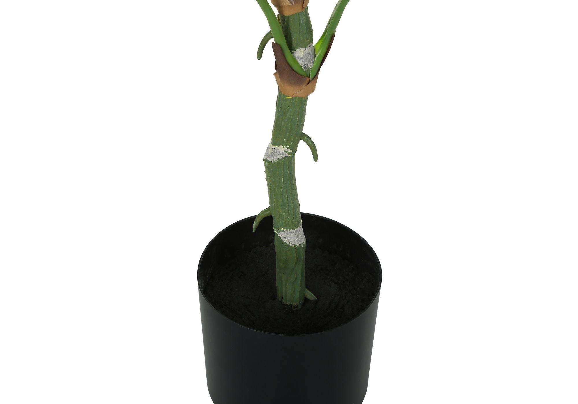 54" Tall, Artificial Plant, Dieffenbachia Tree, Indoor, Faux, Fake, Floor, Greenery, Potted, Real Touch, Decorative - Green / Black - Best Buy Furniture
