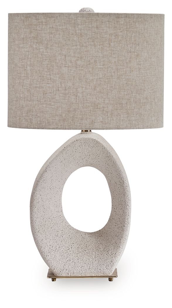 Trentlen - Paper Table Lamp - Cream / Gold Finish - Best Buy Furniture