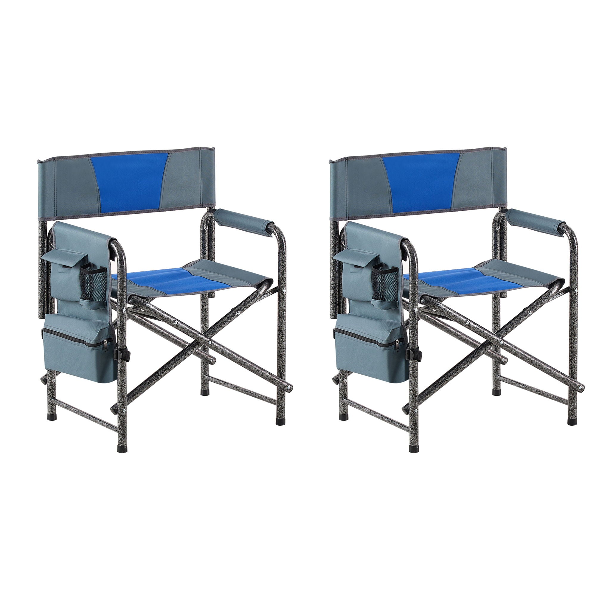 Padded Folding Outdoor Chair With Storage Pockets, Lightweight Oversized Directors Chair For Indoor, Outdoor Camping, Picnics And Fishing - Best Buy Furniture
