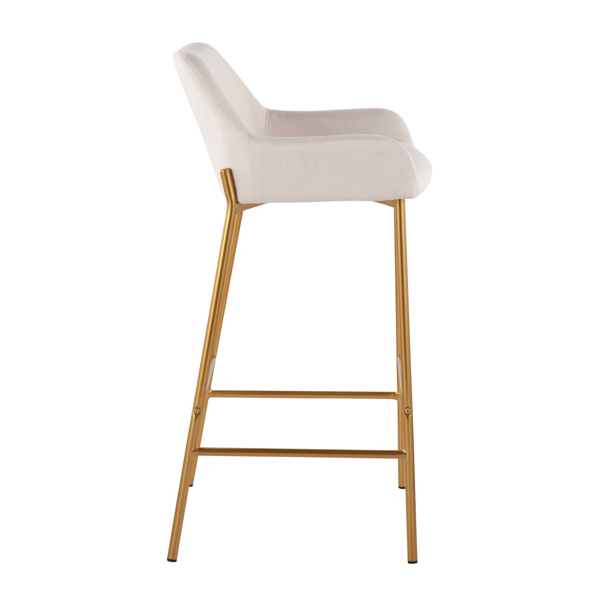 Daniella - Contemporary / Glam Fixed Height Bar Stool (Set of 2) - Best Buy Furniture