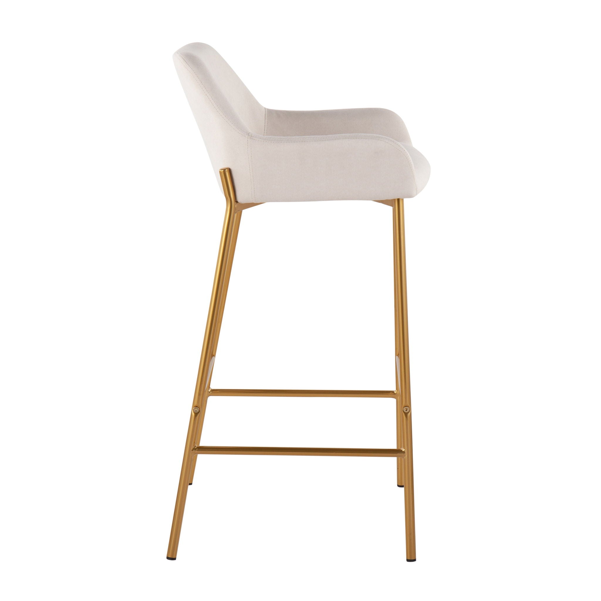 Daniella - Contemporary / Glam Fixed Height Bar Stool (Set of 2) - Best Buy Furniture
