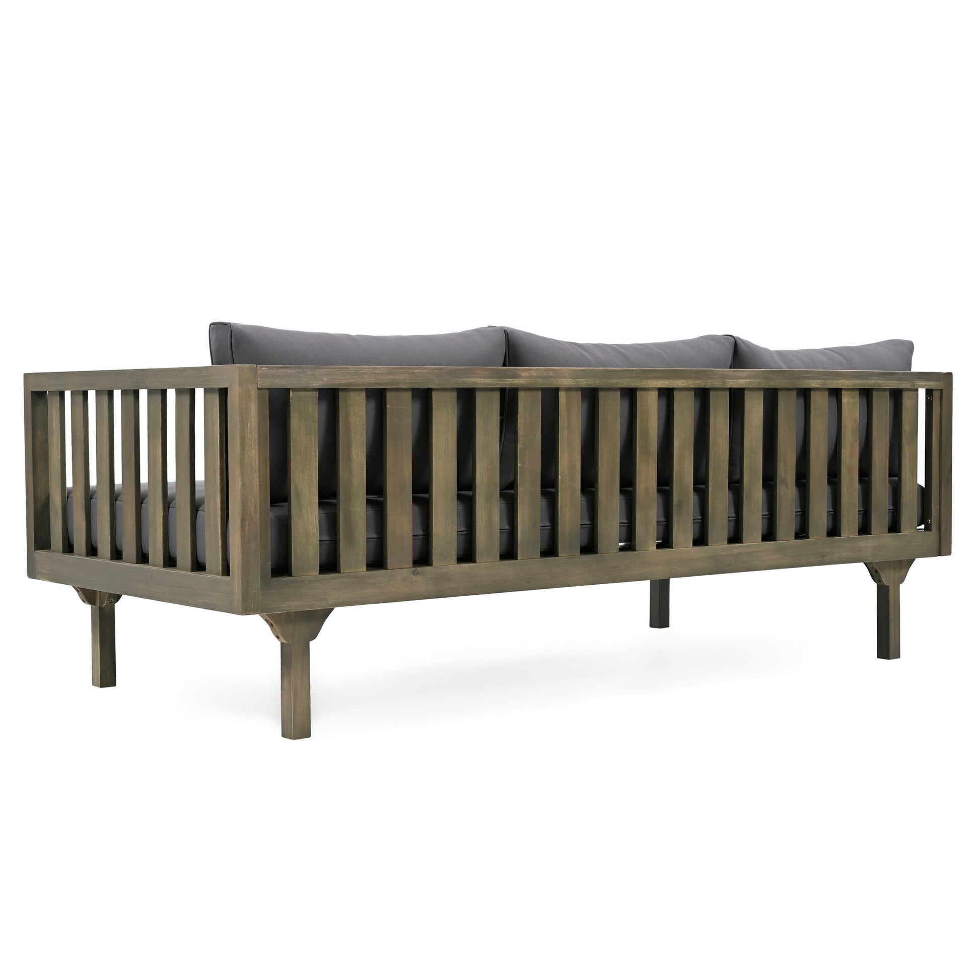 Claremont - 3 Seater Daybed Teak Acacia Wood Water Resistant Cushions - Best Buy Furniture