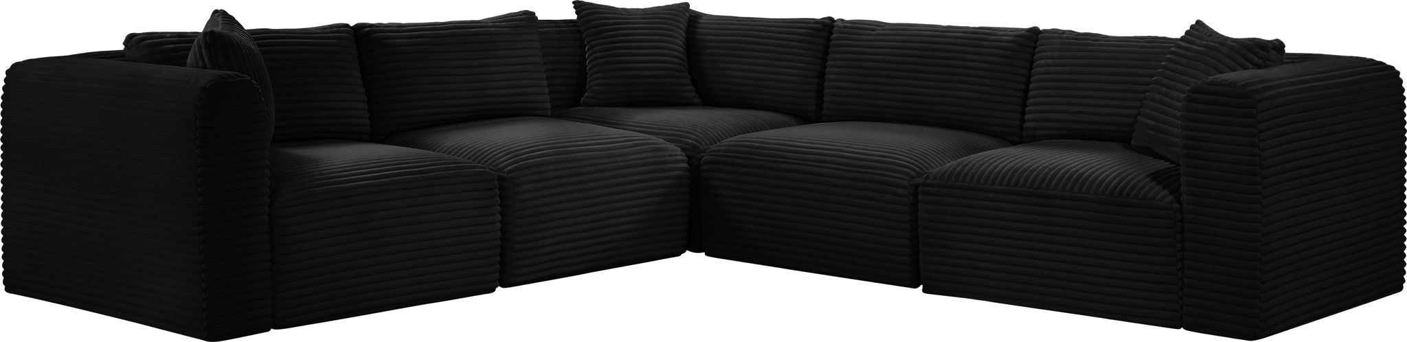 Shaggy - 5 Piece Modular Corner Sectional - Best Buy Furniture