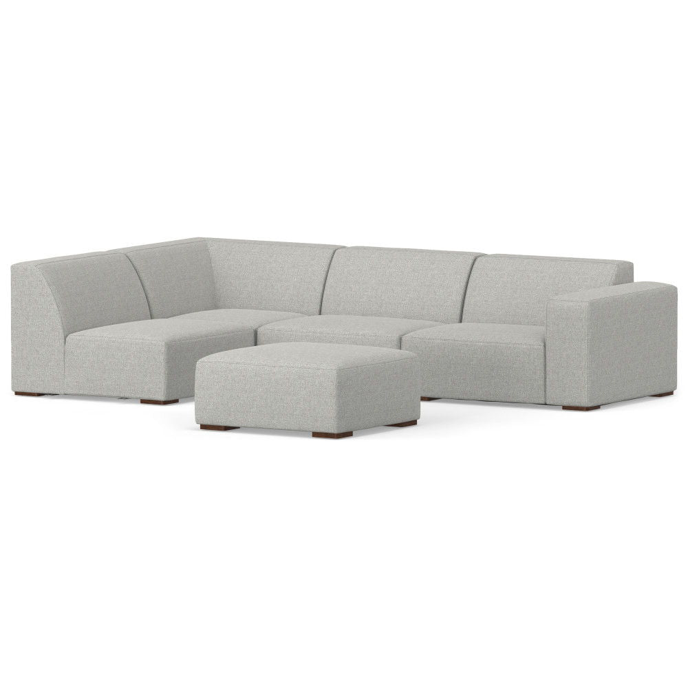 Rex - Handcrafted Sectional Sofa And Ottoman - Best Buy Furniture