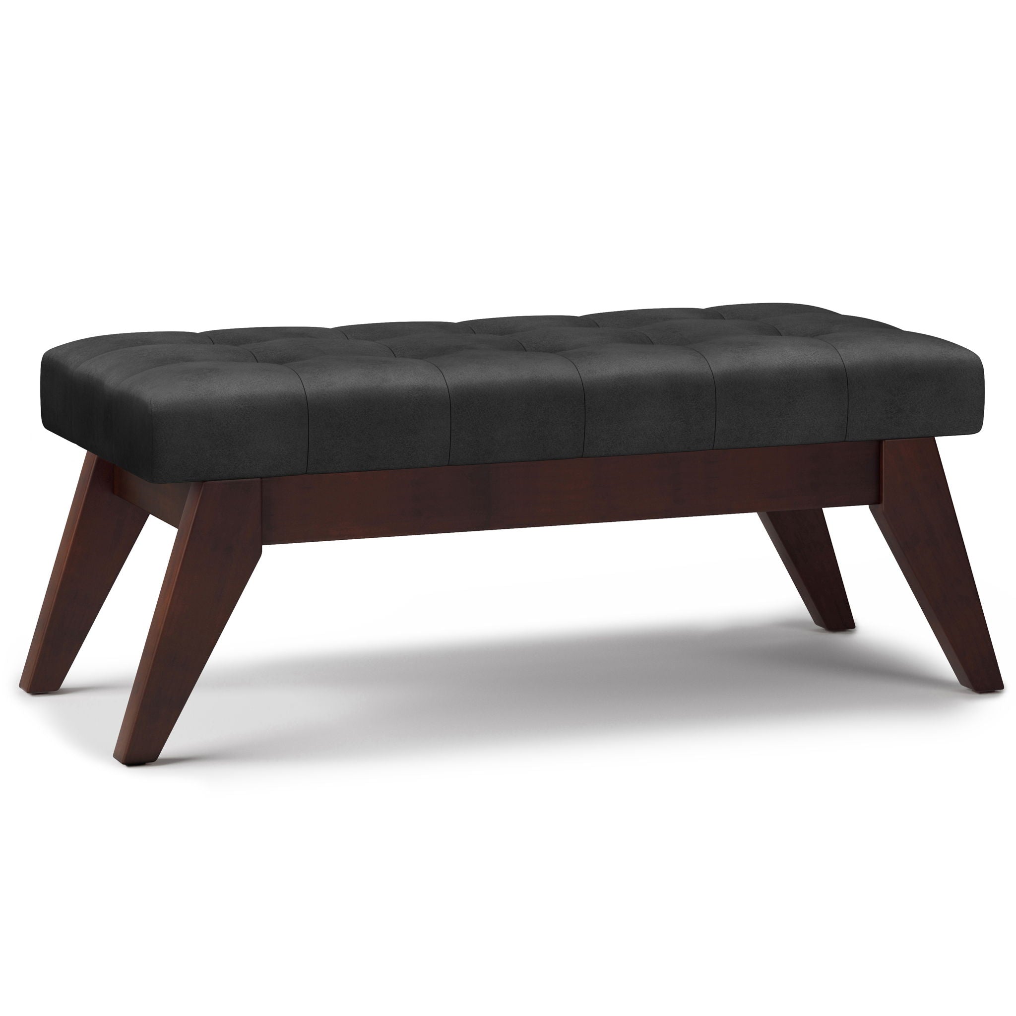 Draper - Upholstered Mid Century Tufted Ottoman Bench - Best Buy Furniture