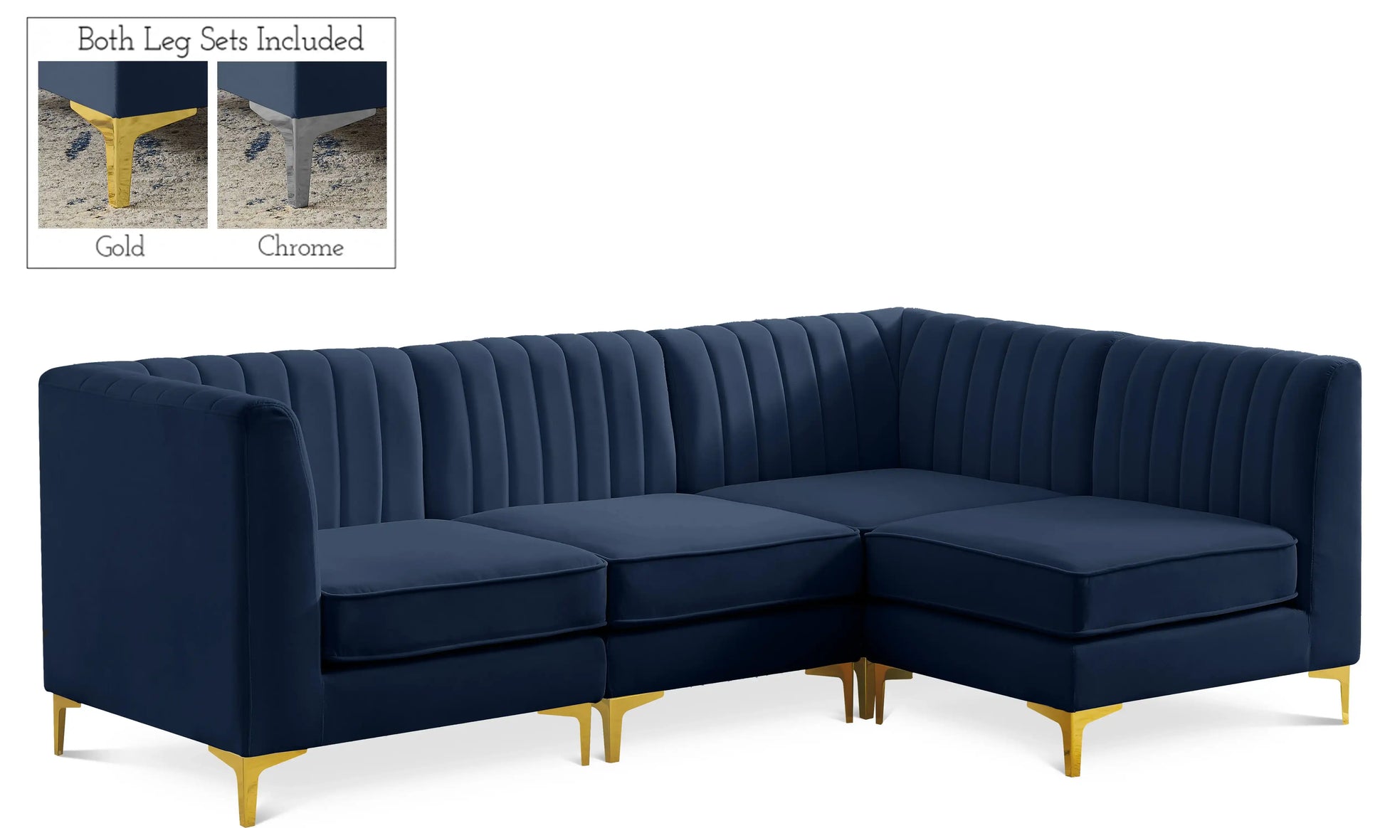 Alina - 4 Piece Modular L-Shaped Sectional - Best Buy Furniture