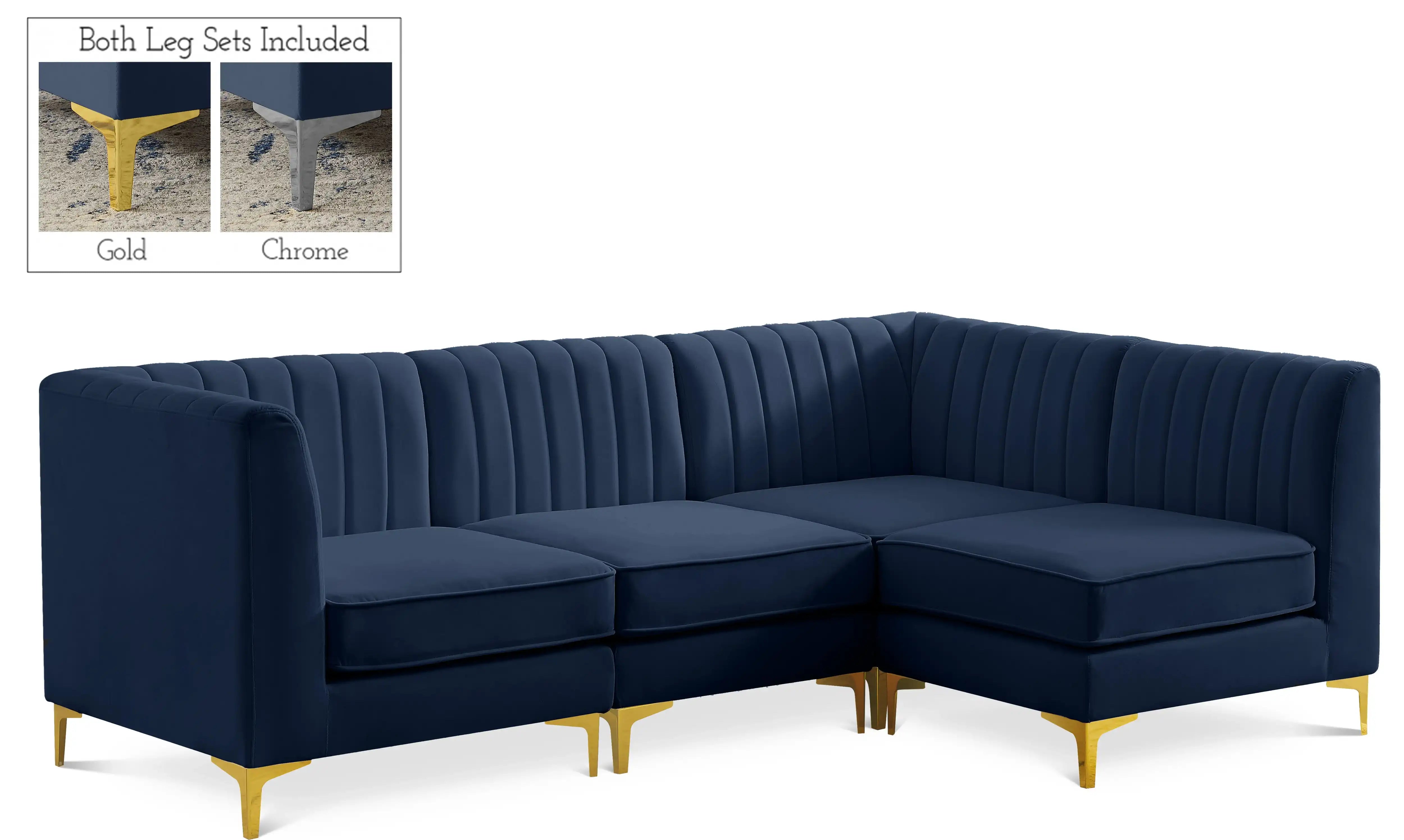 Alina - 4 Piece Modular L-Shaped Sectional - Best Buy Furniture