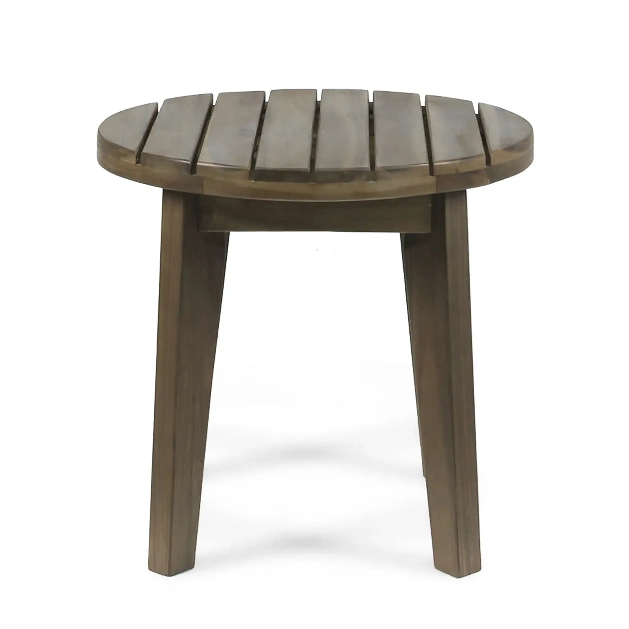 Outdoor Acacia Wood Side Table With Weather Resistance - Best Buy Furniture