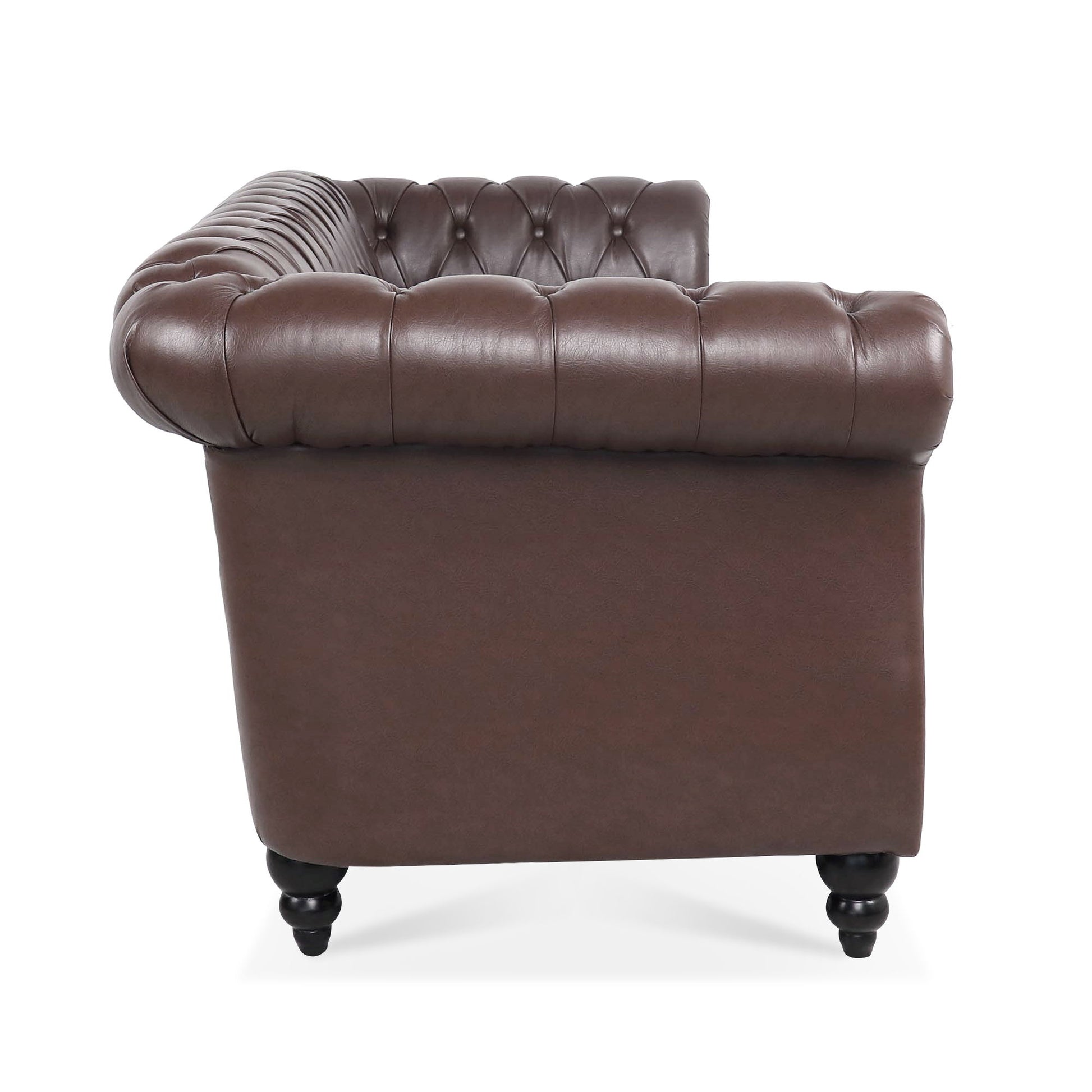 Rolled Arm Chesterfield 3 Seater Sofa - Best Buy Furniture