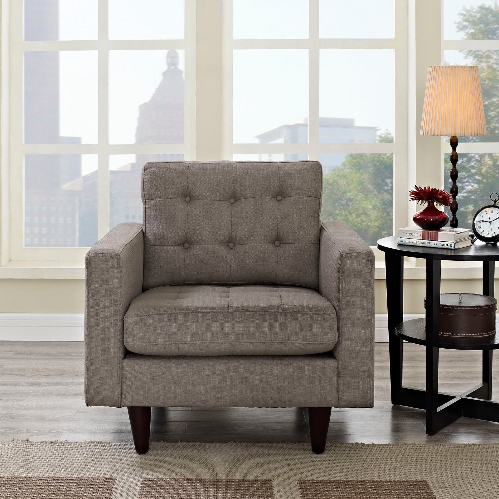 Empress Upholstered Fabric Armchair - Best Buy Furniture