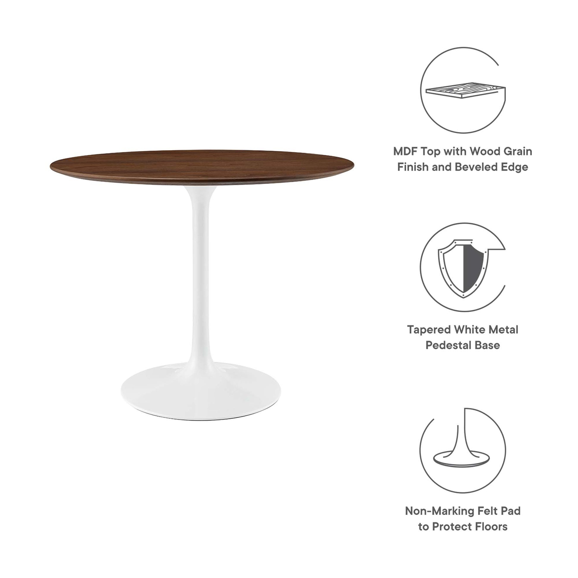Lippa 36" Round Wood Dining Table by Modway - Best Buy Furniture