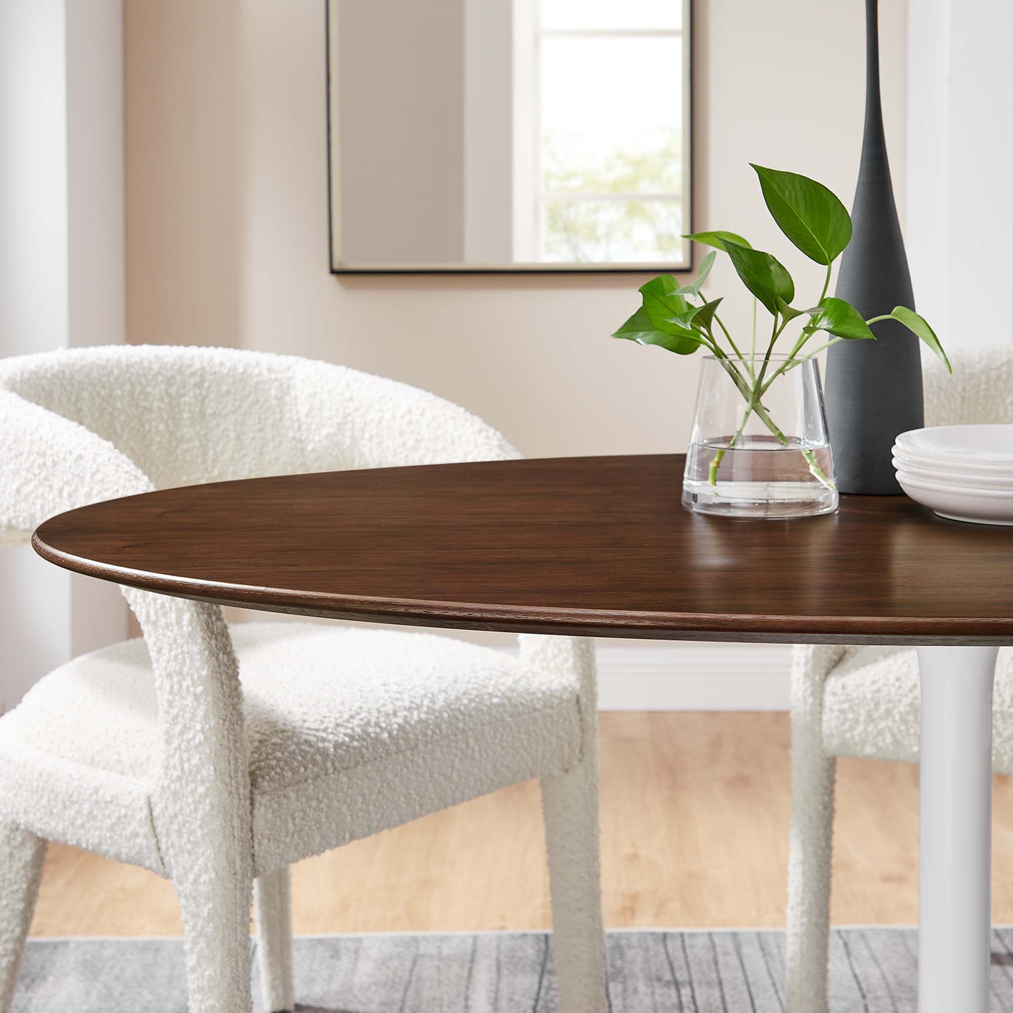 Lippa 60" Oval Wood Dining Table by Modway - Best Buy Furniture
