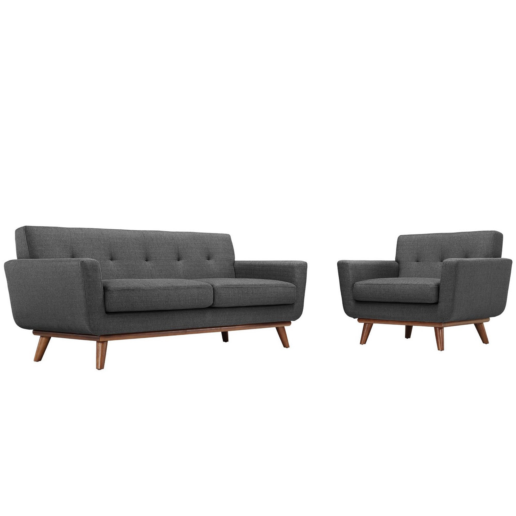 Engage Armchair and Loveseat Set of 2 by Modway - Best Buy Furniture