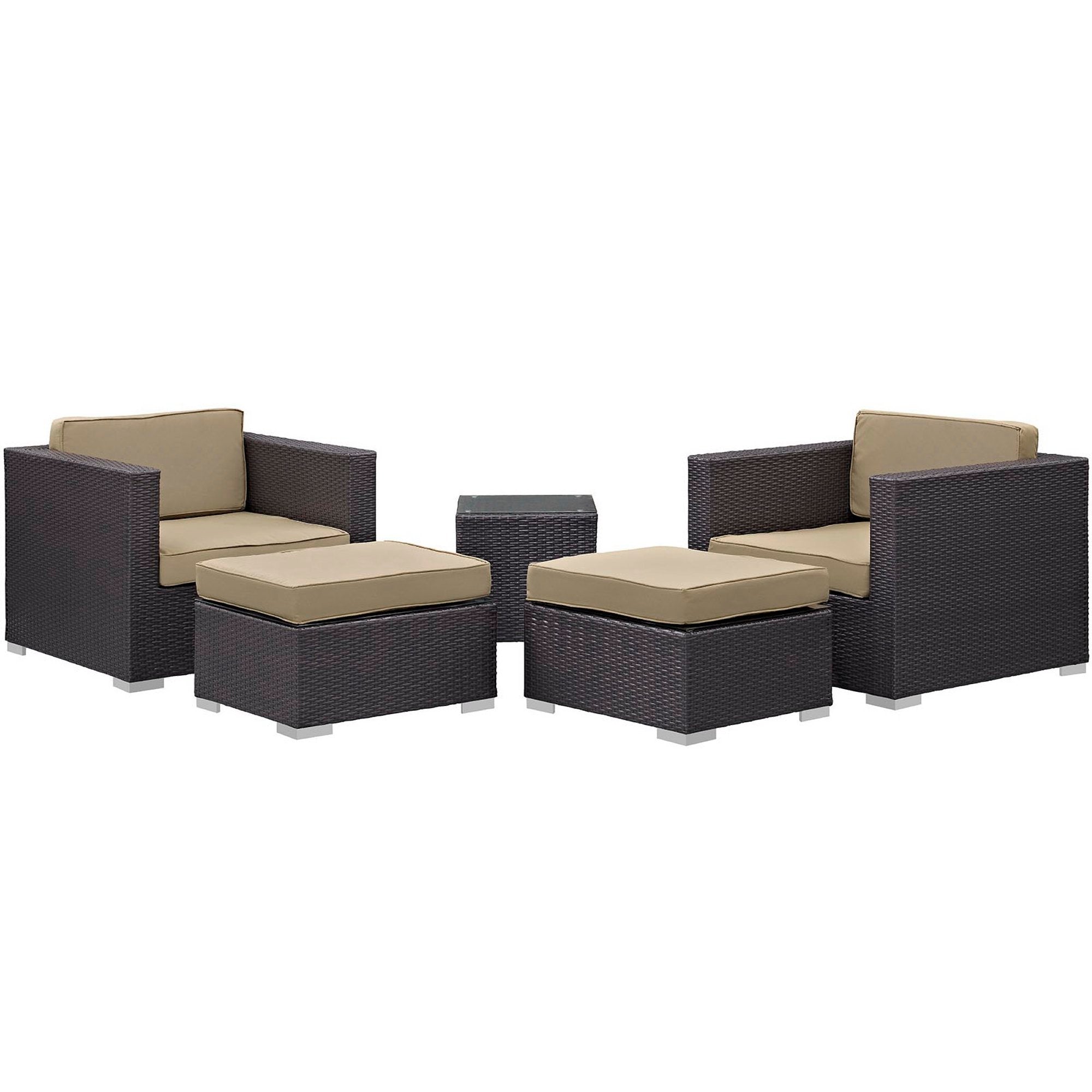 Convene 5 Piece Outdoor Patio Sectional Set by Modway - Best Buy Furniture