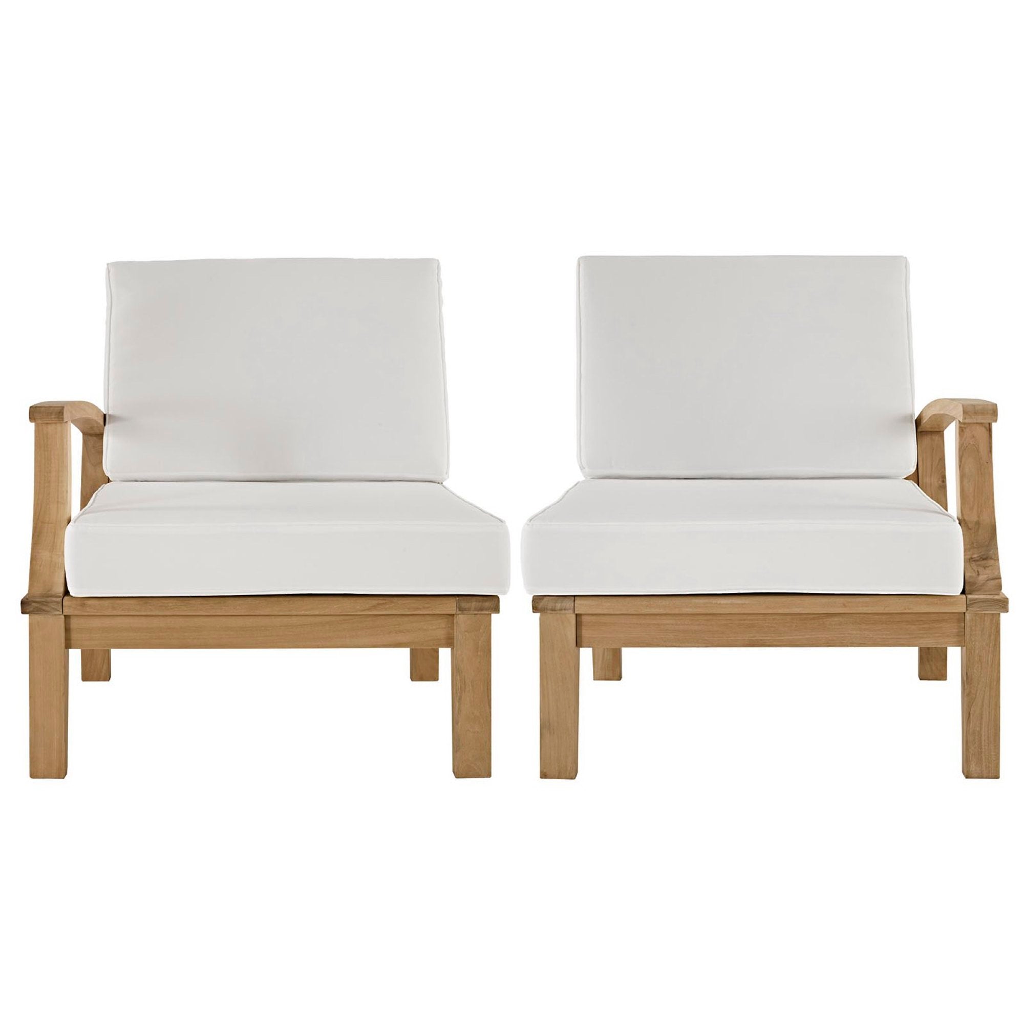 Marina 2 Piece Outdoor Patio Teak Set by Modway - Best Buy Furniture