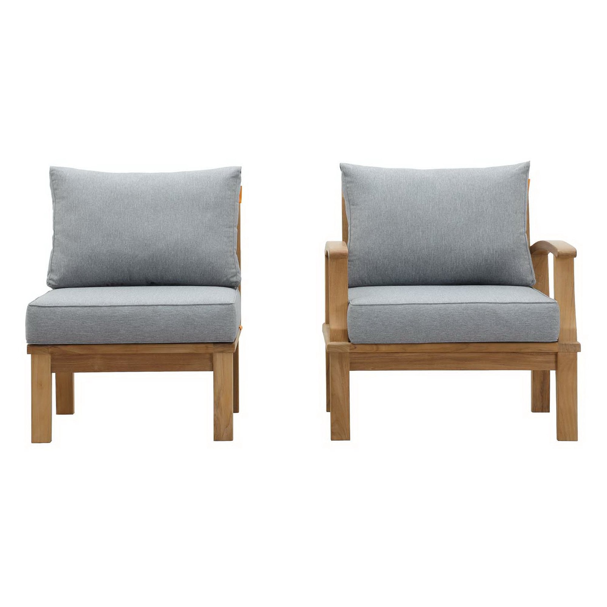 Marina 2 Piece Outdoor Patio Teak Set by Modway - Best Buy Furniture