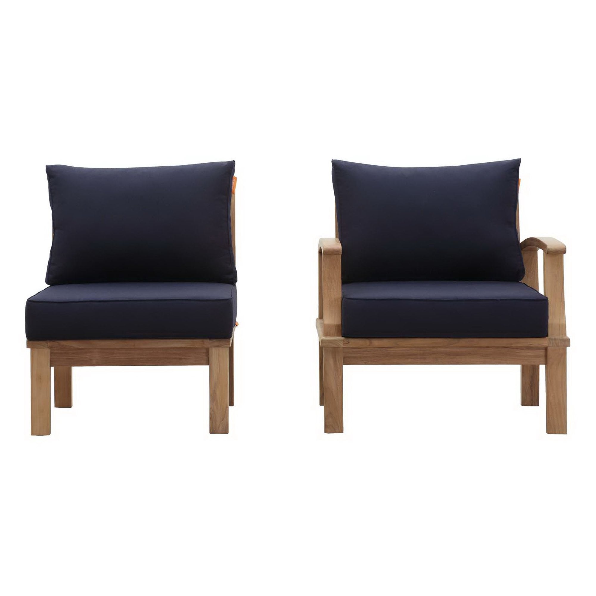 Marina 2 Piece Outdoor Patio Teak Set by Modway - Best Buy Furniture