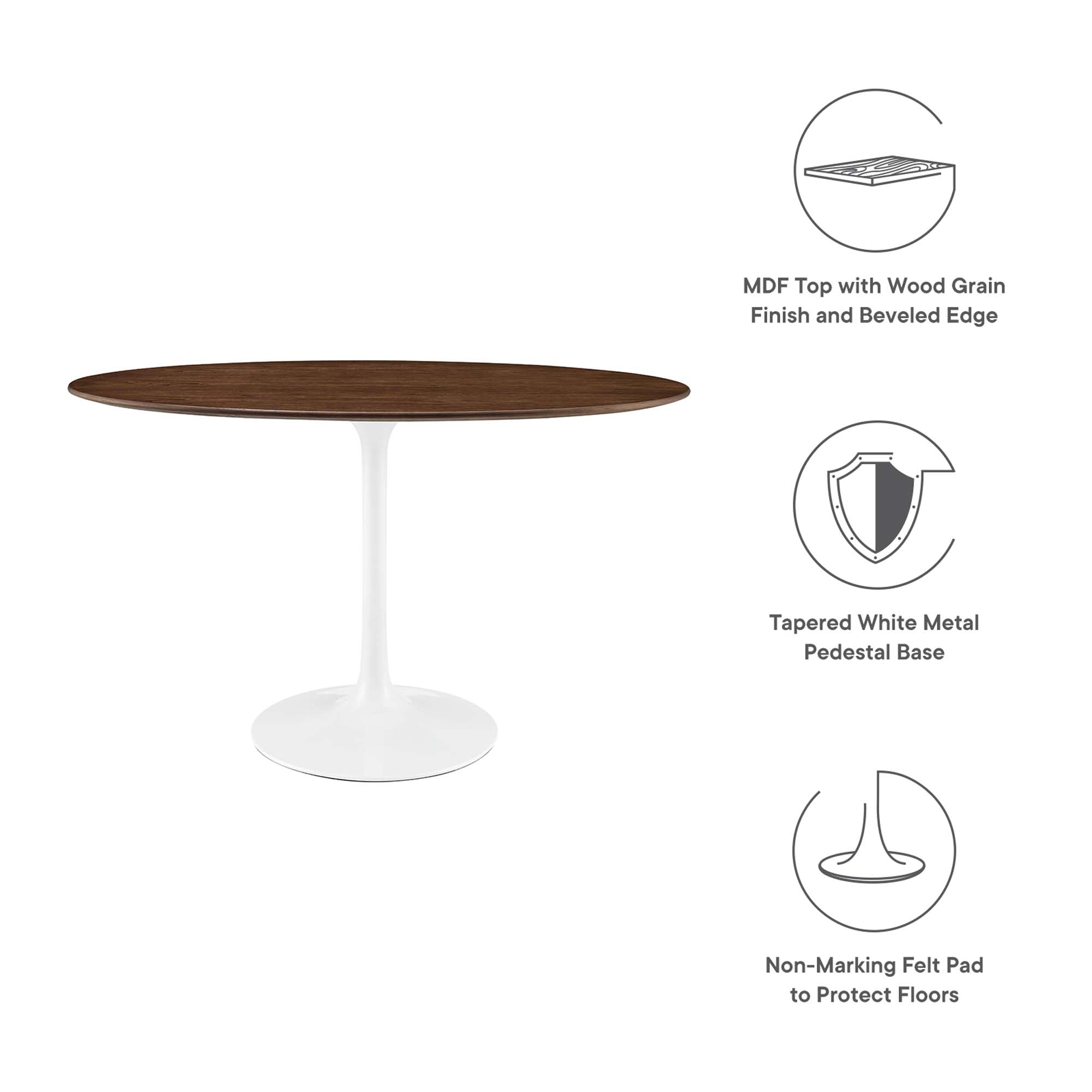 Lippa 48" Oval Wood Dining Table by Modway - Best Buy Furniture
