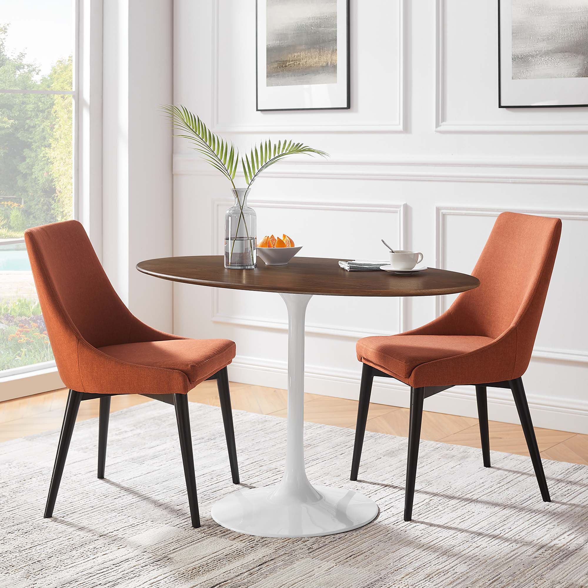 Lippa 48" Oval Wood Dining Table by Modway - Best Buy Furniture