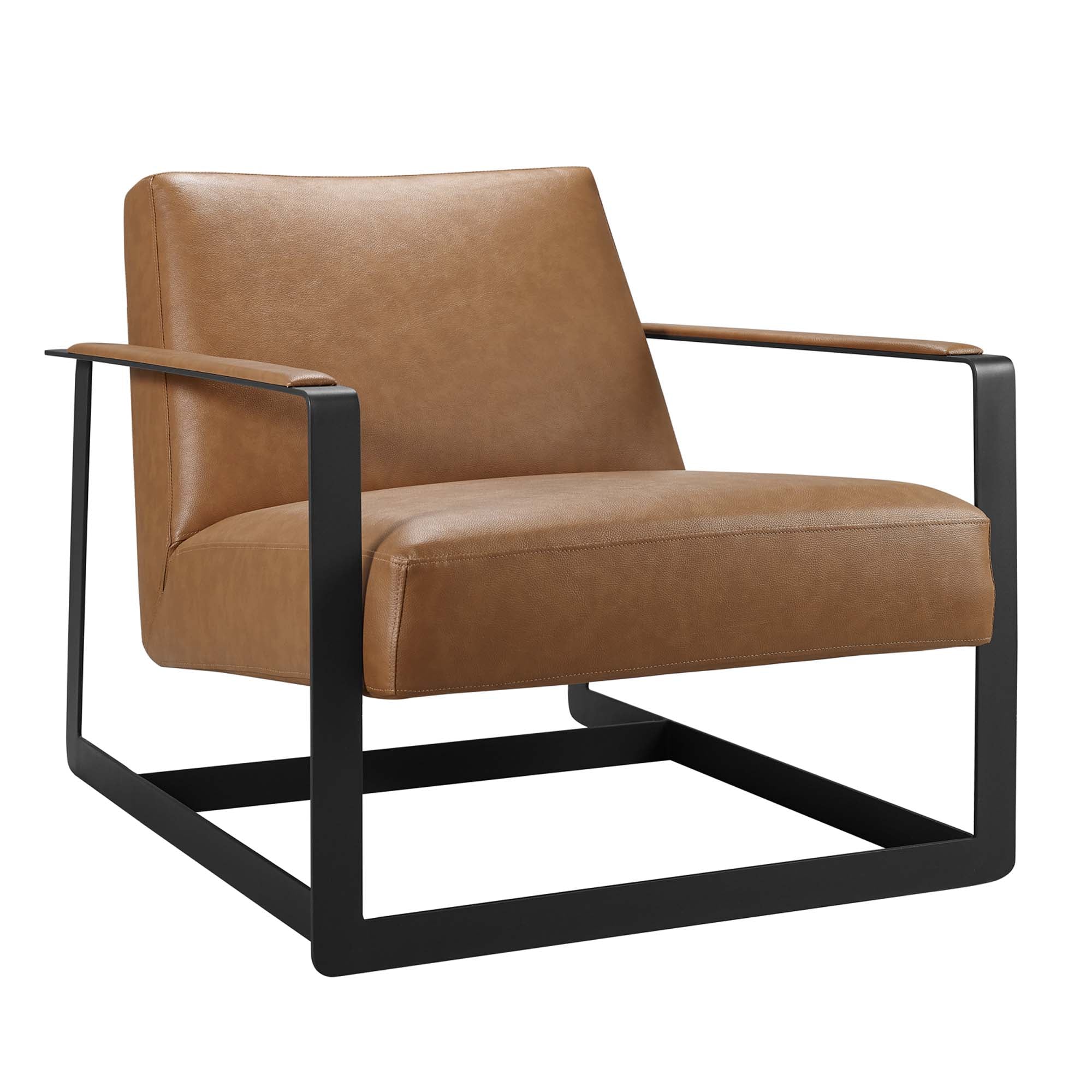 Seg Vegan Leather Accent Chair by Modway - Best Buy Furniture