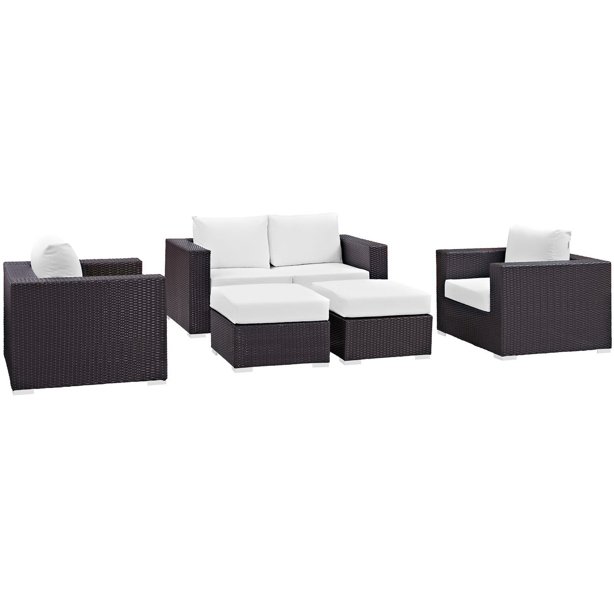 Convene 5 Piece Outdoor Patio Sofa Set by Modway - Best Buy Furniture