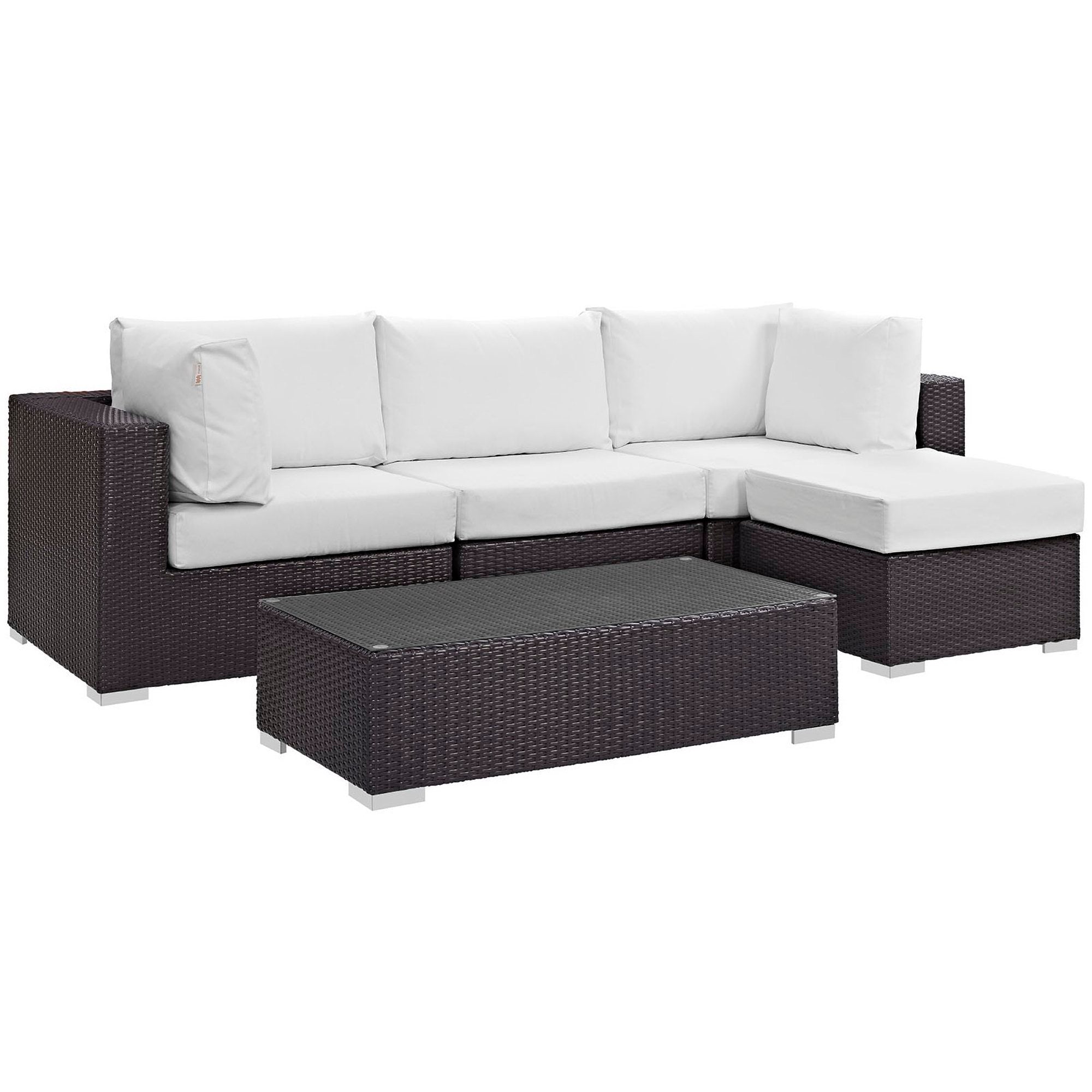 Convene 5 Piece Outdoor Patio Sectional Set by Modway - Best Buy Furniture