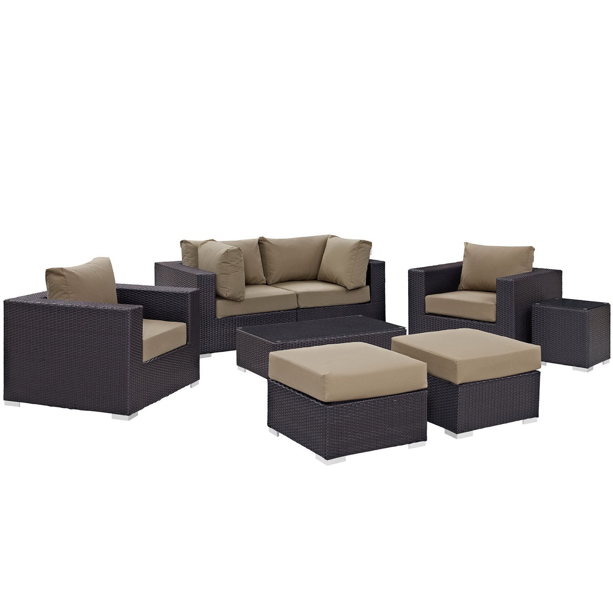Convene 8 Piece Outdoor Patio Sectional Set by Modway - Best Buy Furniture
