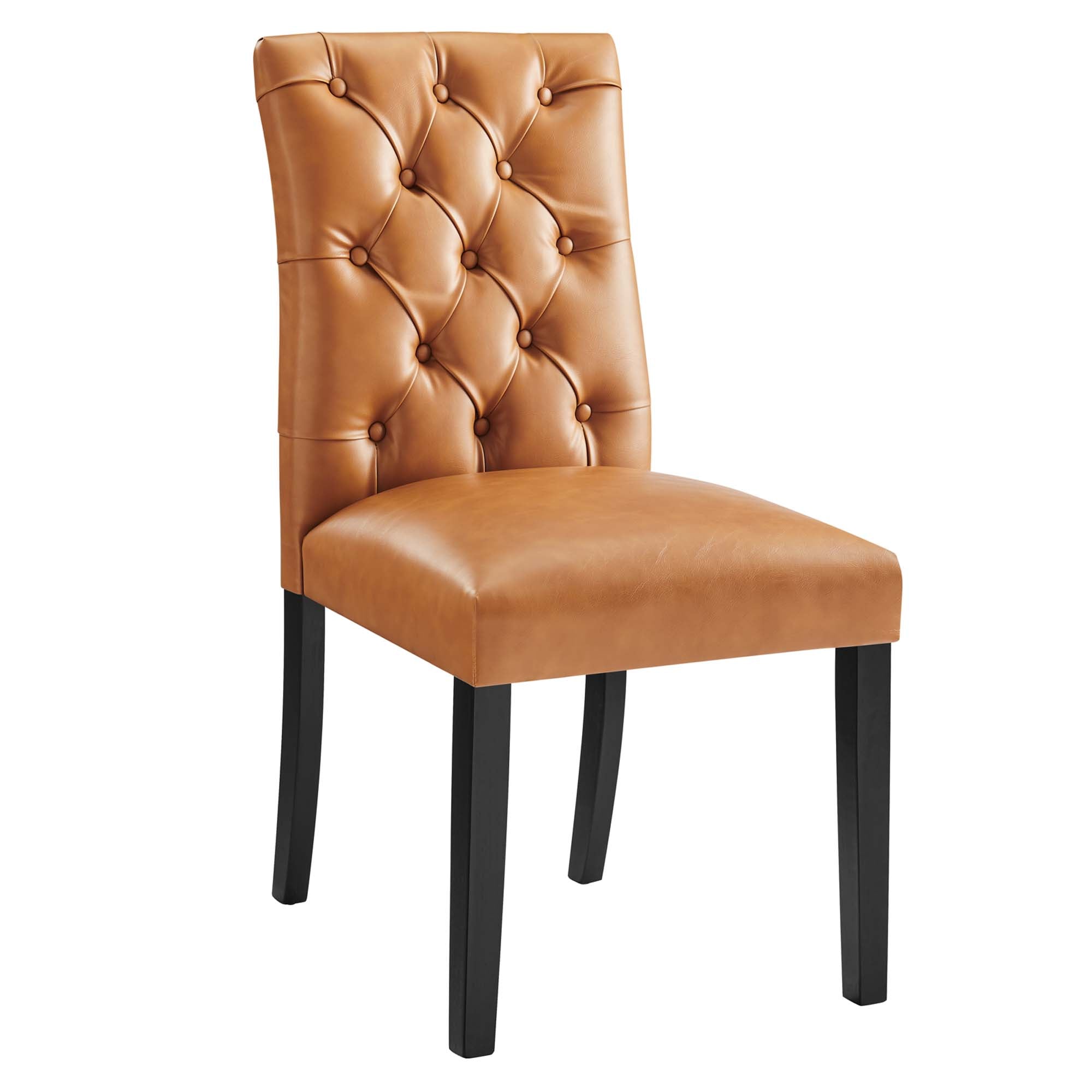 Duchess Button Tufted Vegan Leather Dining Chair by Modway - Best Buy Furniture