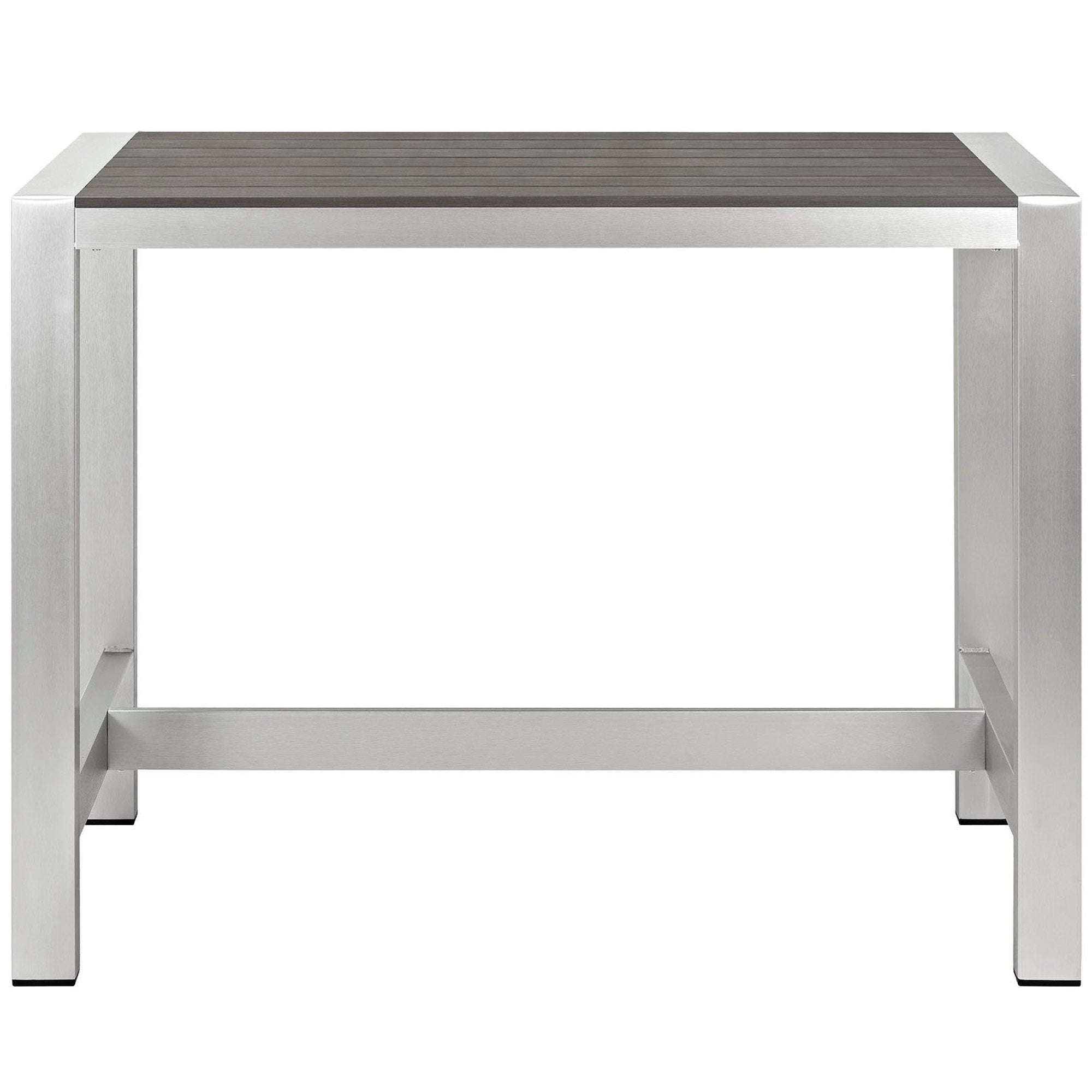 Shore Outdoor Patio Aluminum Rectangle Bar Table by Modway - Best Buy Furniture