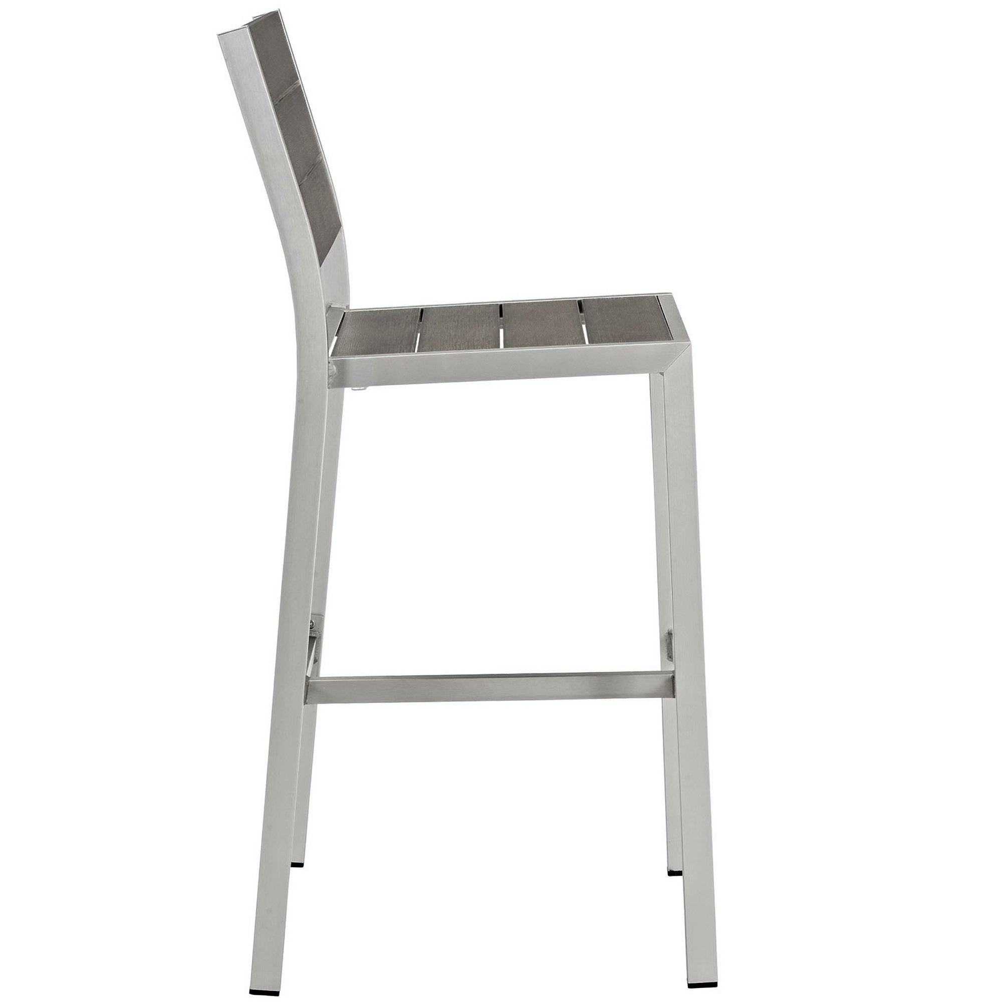 Shore Outdoor Patio Aluminum Armless Bar Stool by Modway - Best Buy Furniture