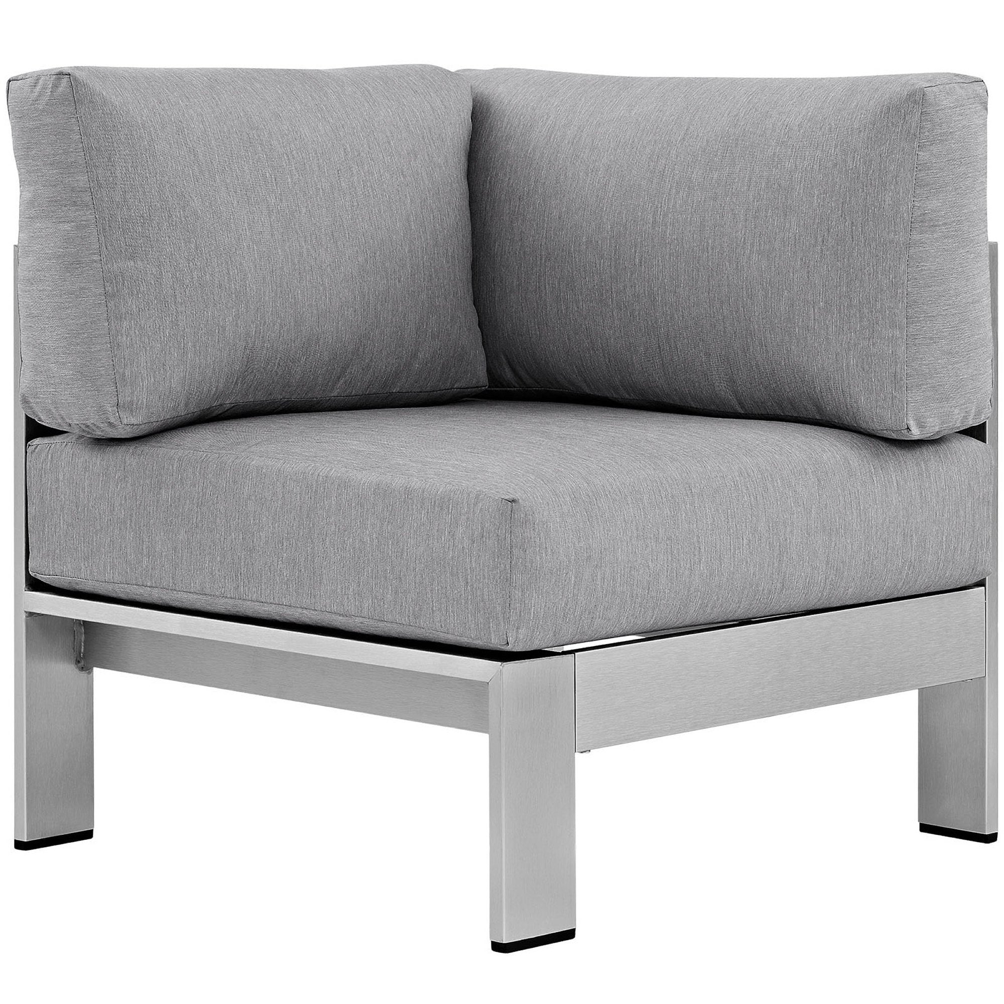 Shore Outdoor Patio Aluminum Corner Sofa by Modway - Best Buy Furniture