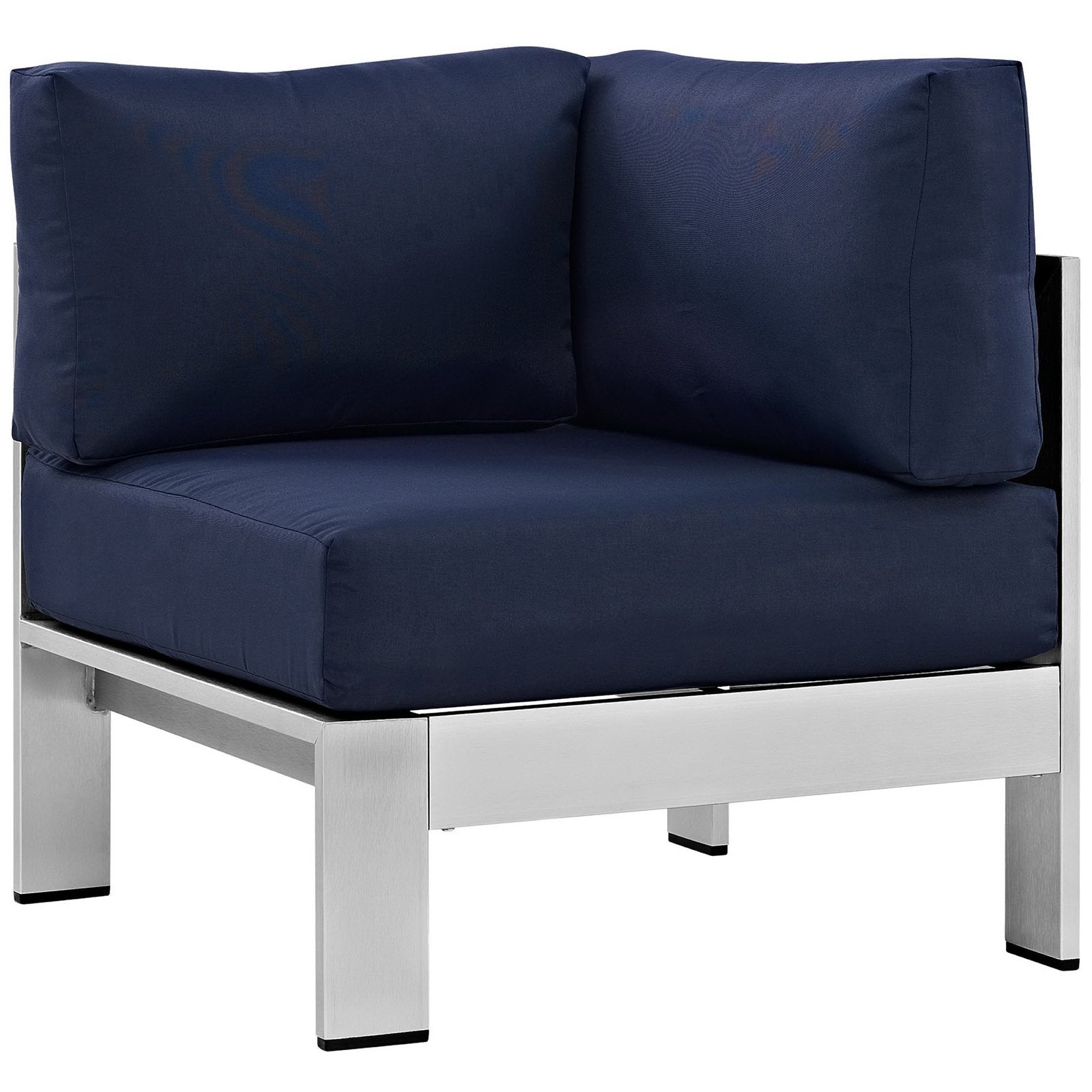 Shore Outdoor Patio Aluminum Corner Sofa by Modway - Best Buy Furniture