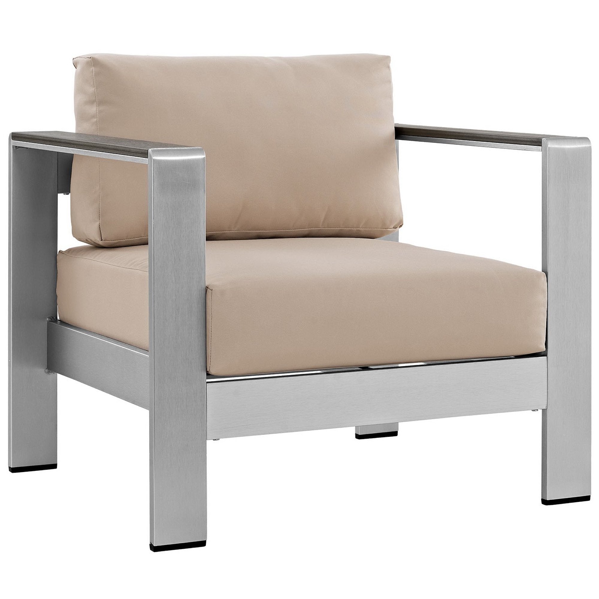 Shore Outdoor Patio Aluminum Armchair by Modway - Best Buy Furniture