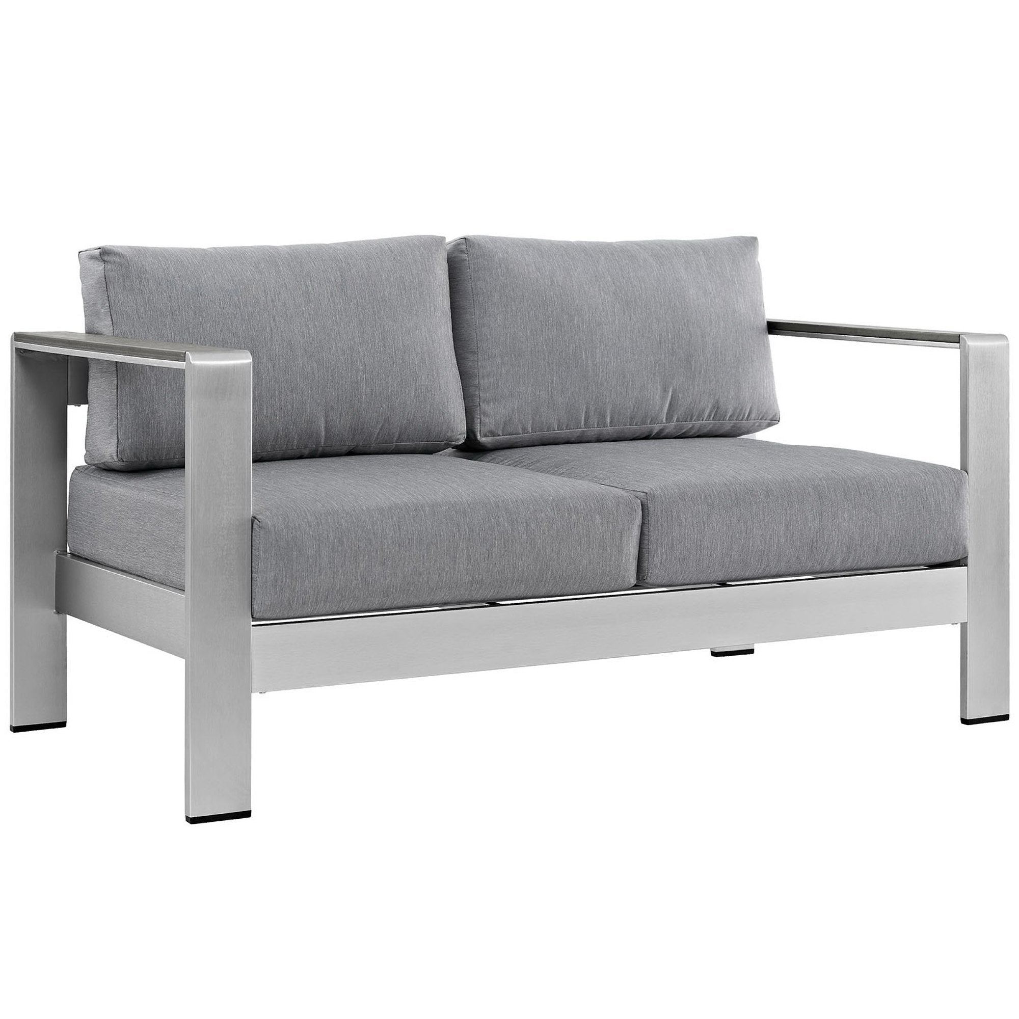Shore Outdoor Patio Aluminum Loveseat by Modway - Best Buy Furniture