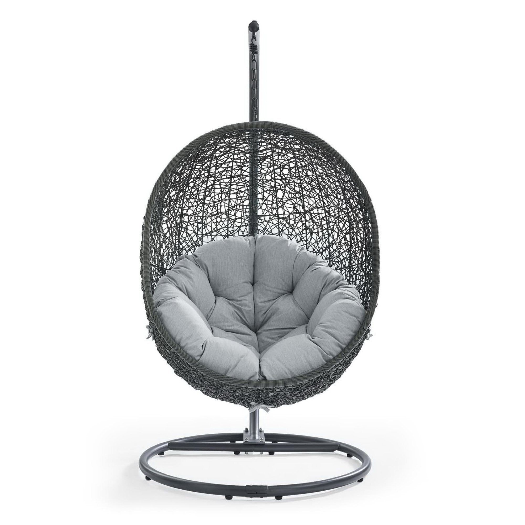 Hide Outdoor Patio Swing Chair With Stand by Modway