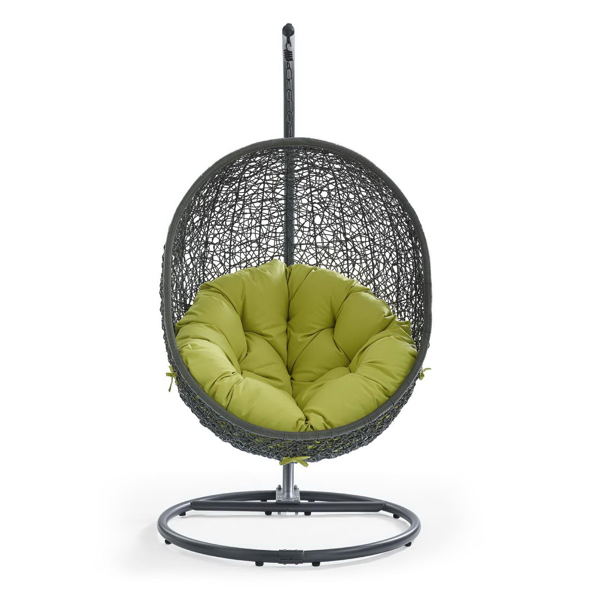 Hide Outdoor Patio Swing Chair With Stand by Modway